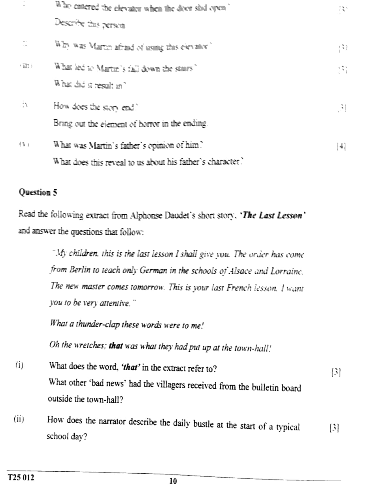 ICSE Class 10 English Literature Question Paper 2025 Solved PDF Download — page 10