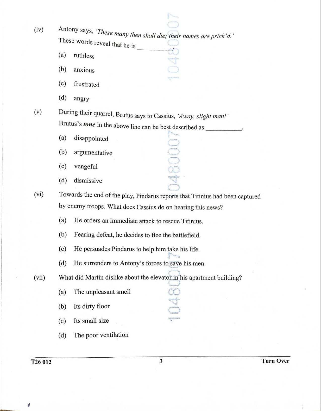 ICSE Class 10 English Literature Question Paper 2026 Solved PDF Download — page 3