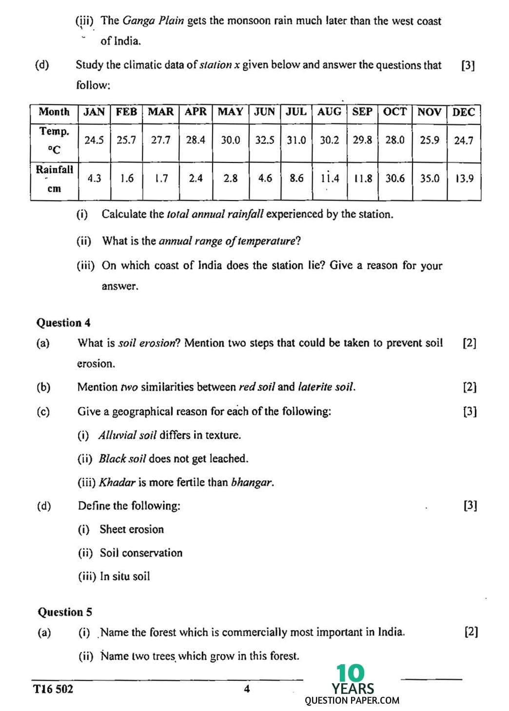 ICSE Class X 2016 Geography Question Paper ICSE Class 10 Geography 2016 Question Paper