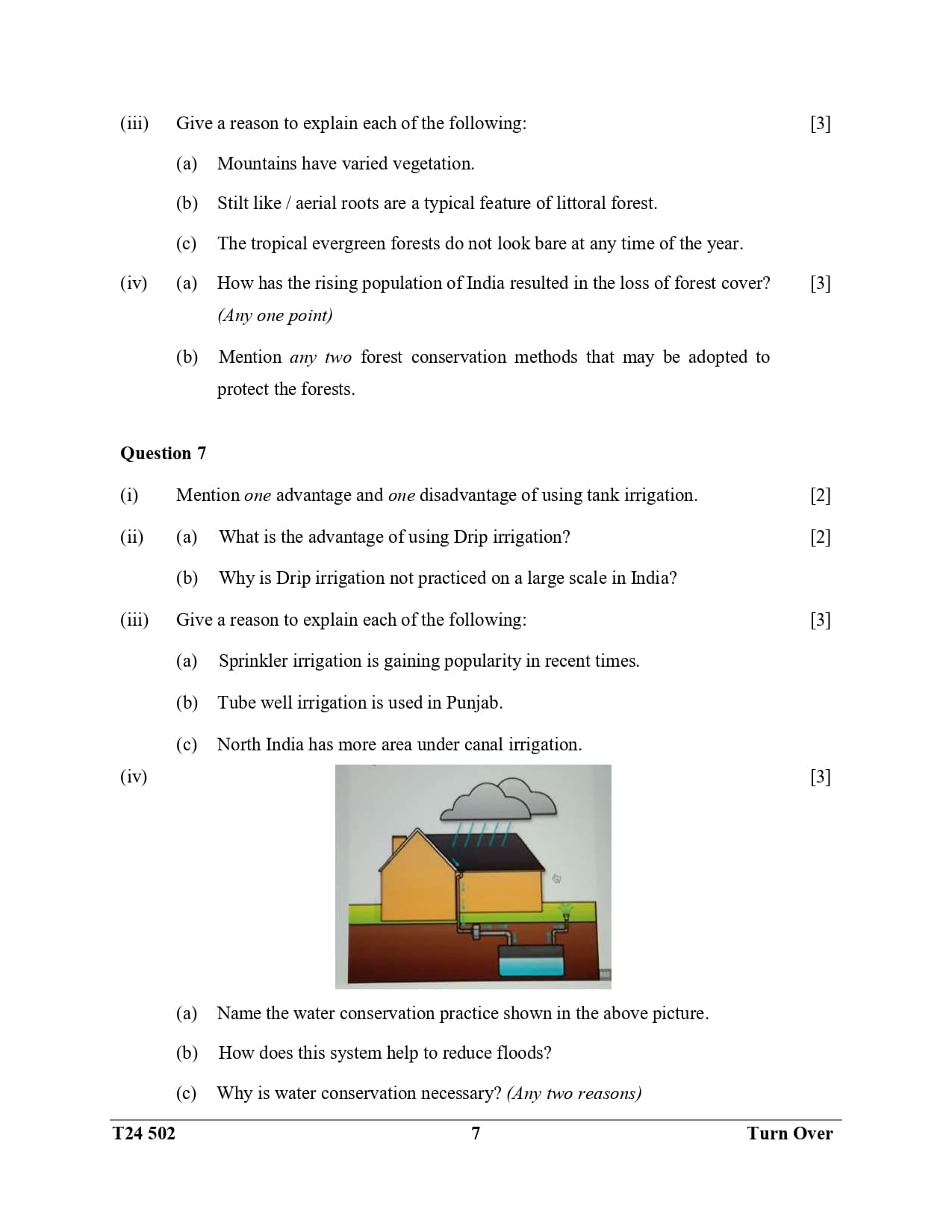 ICSE Class 10 Geography Question Paper 2024 Solved PDF Download — page 7