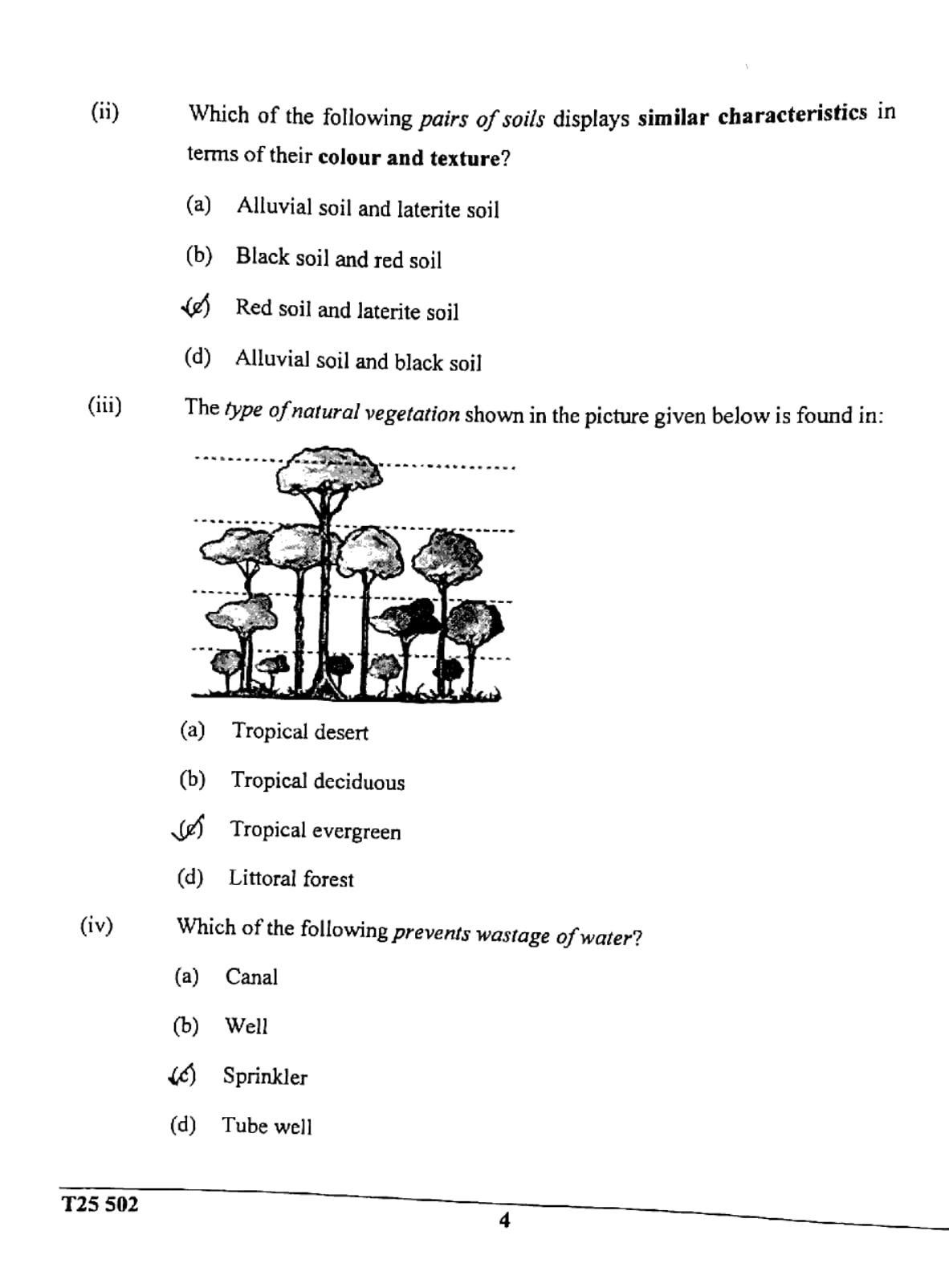 ICSE Class 10 Geography Question Paper 2025 Solved PDF Download — page 4