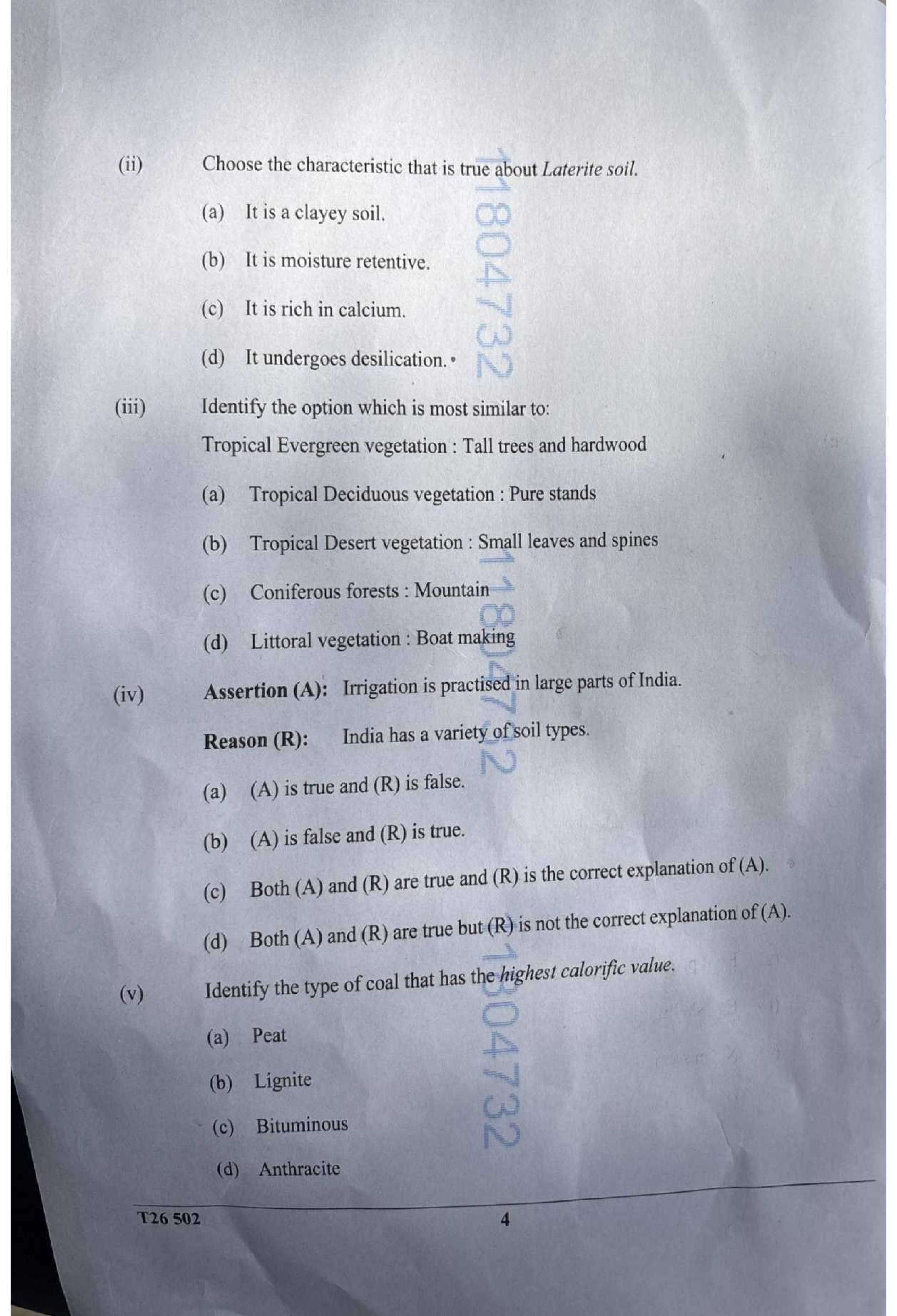 ICSE Class 10 Geography Question Paper 2026 Solved PDF Download — page 3