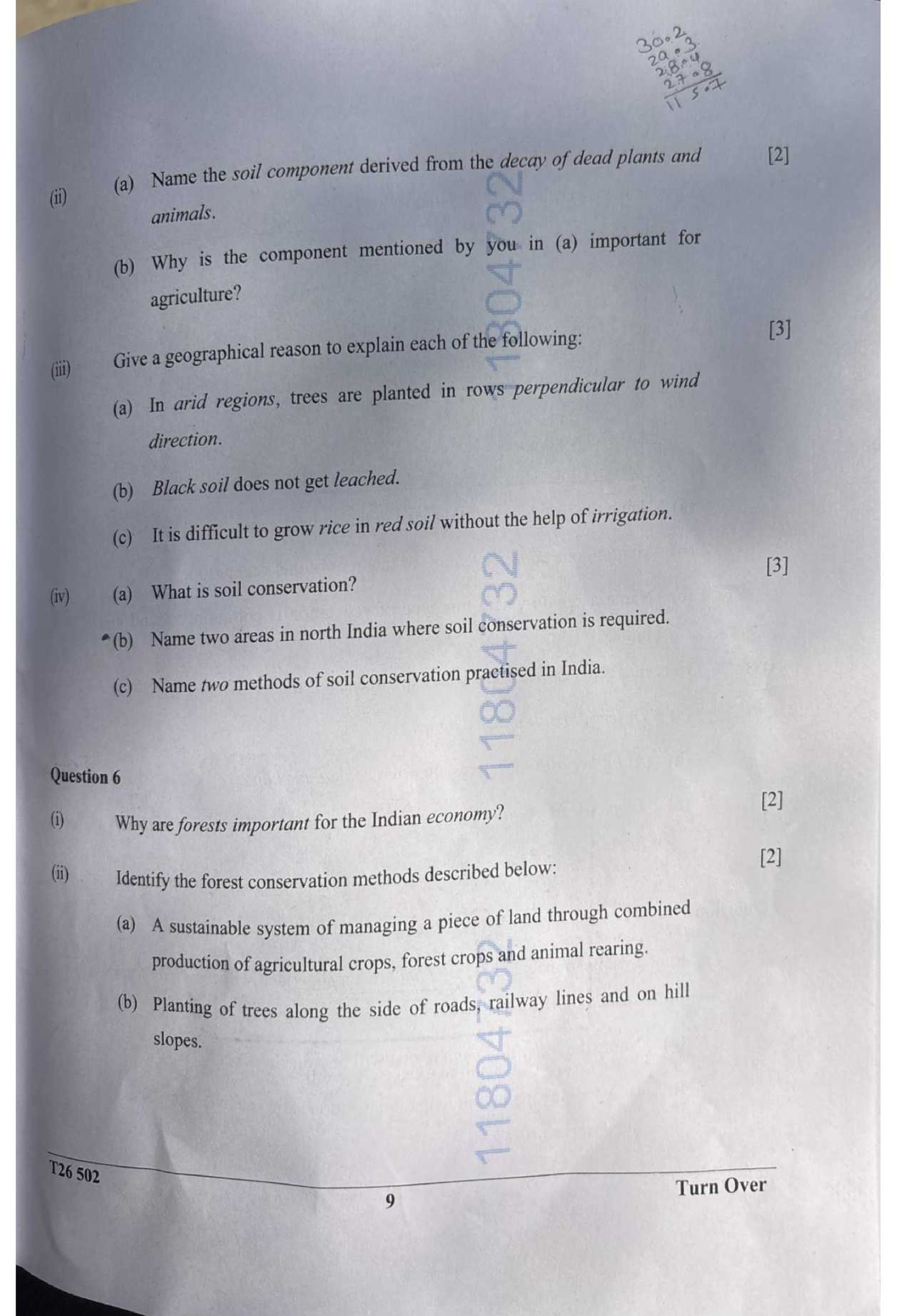 ICSE Class 10 Geography Question Paper 2026 Solved PDF Download — page 8