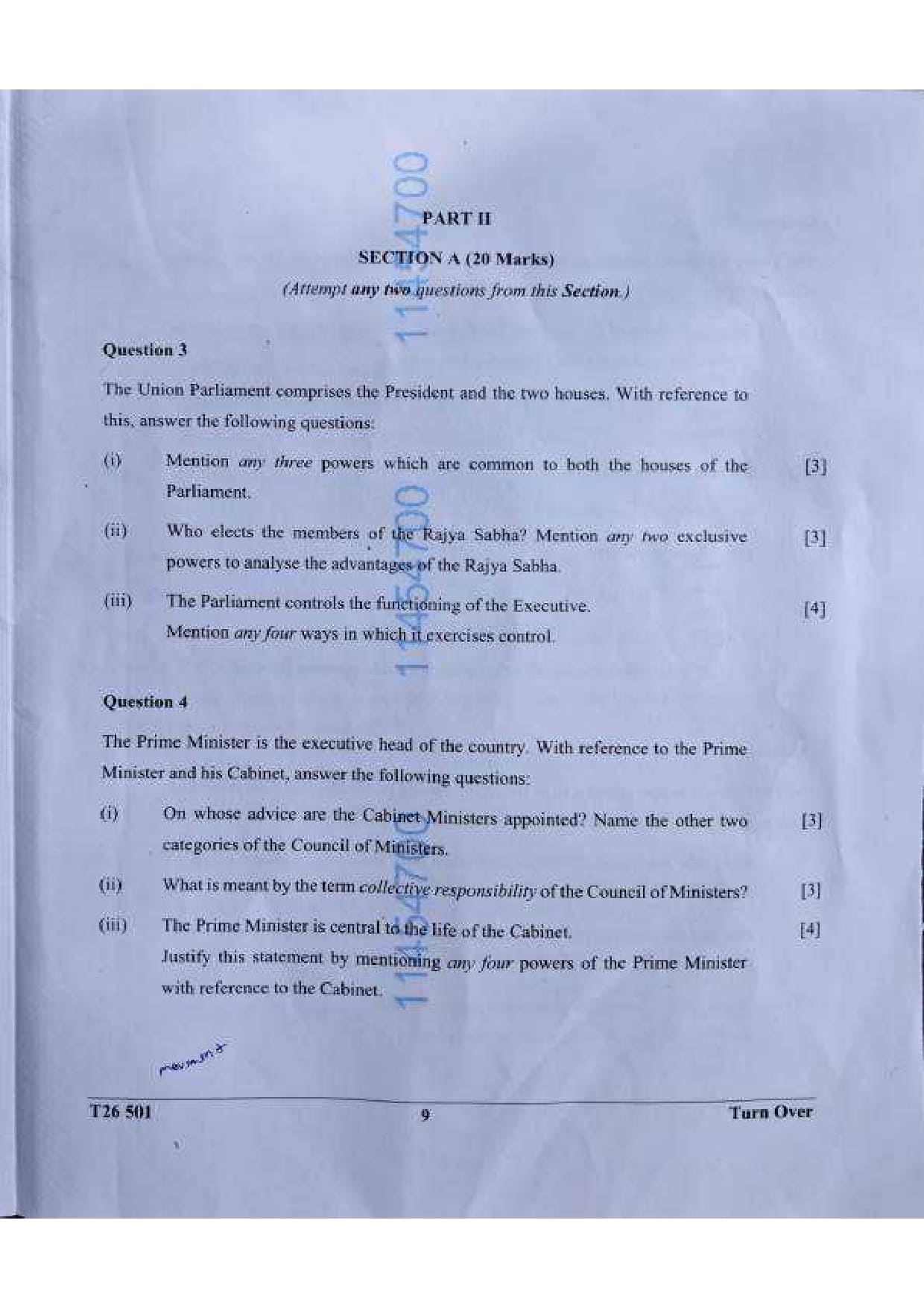 ICSE Class 10 History & Civics Question Paper 2026 Solved PDF Download — page 8