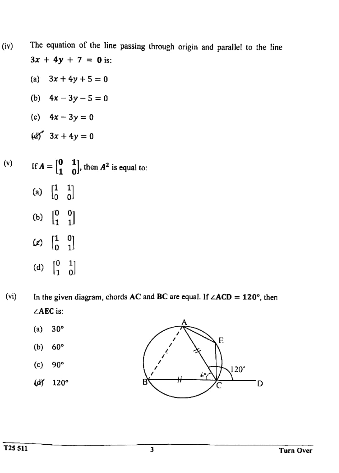 ICSE Class 10 Maths Question Paper 2025 Solved PDF Download — page 3