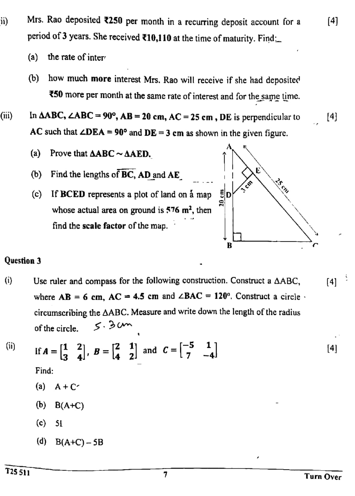 ICSE Class 10 Maths Question Paper 2025 Solved PDF Download — page 7