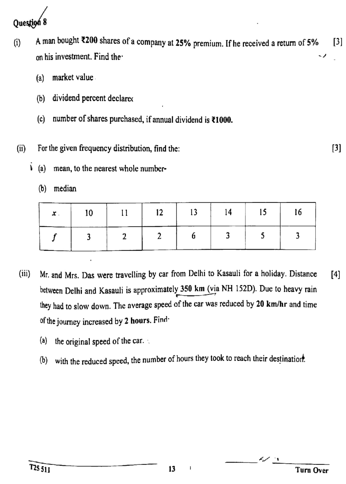ICSE Class 10 Maths Question Paper 2025 Solved PDF Download — page 13