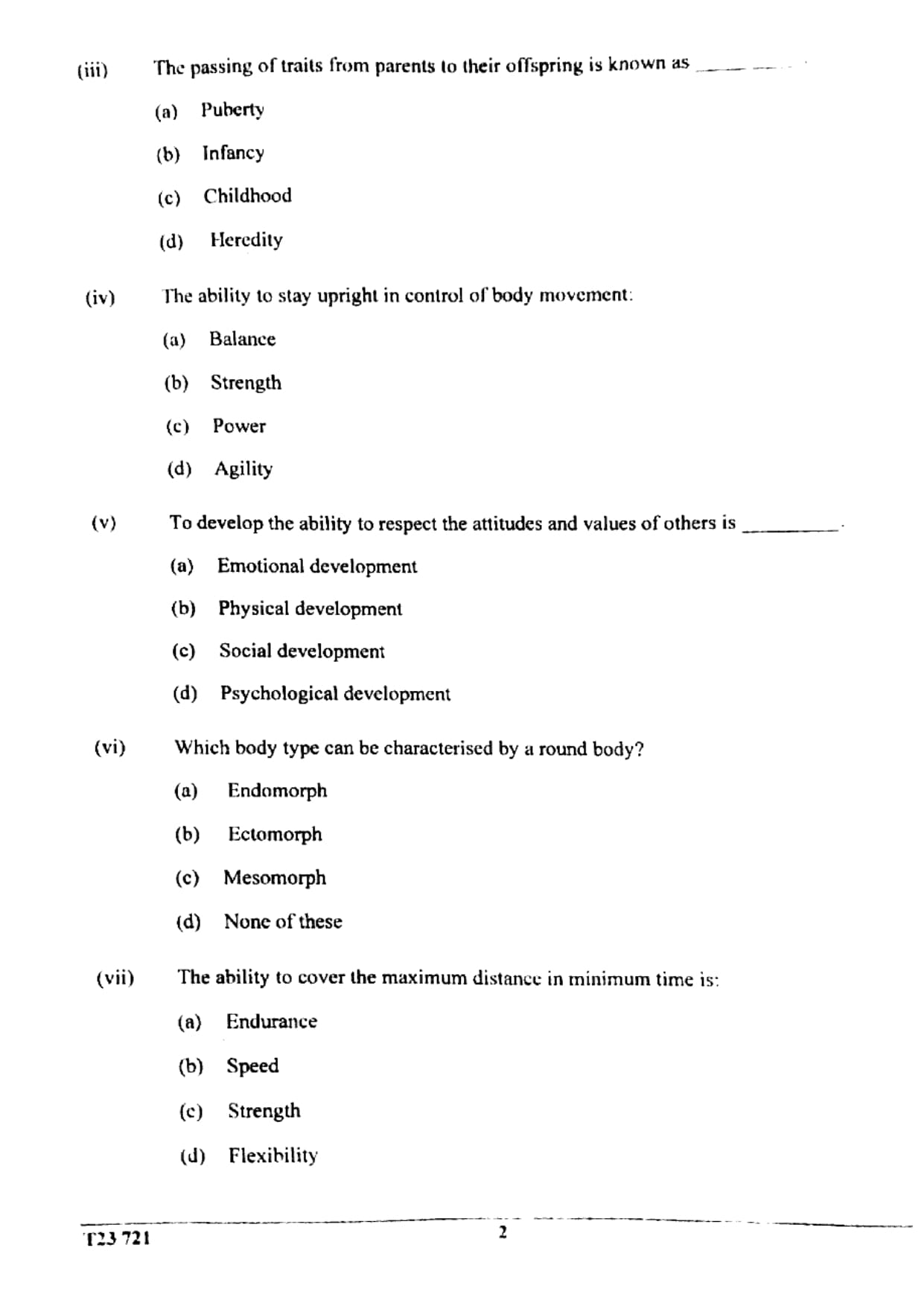 ICSE Class 10 Physical Education Question Paper 2023 Solved PDF — page 2