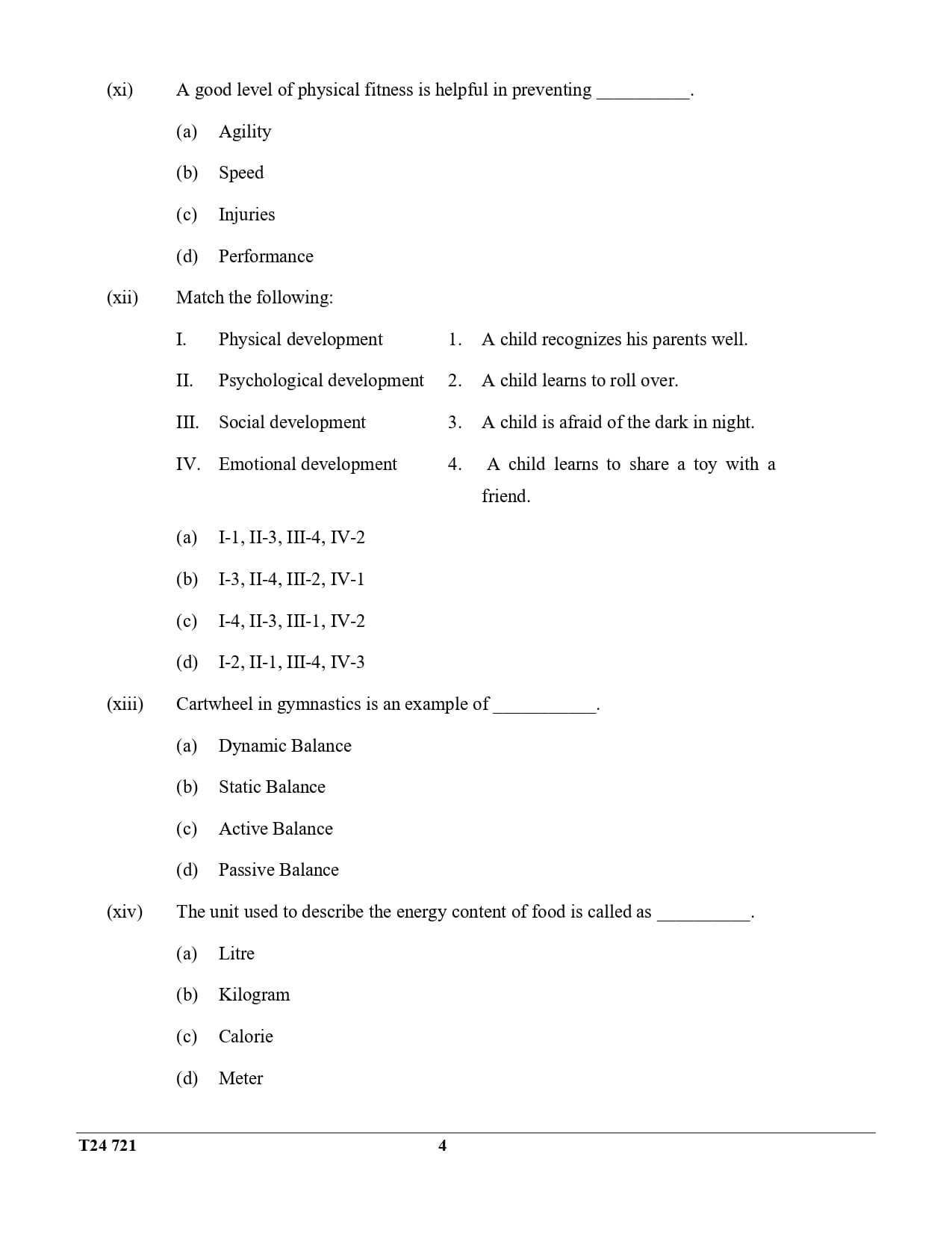 ICSE Class 10 Physical Education Question Paper 2024 Solved PDF — page 4