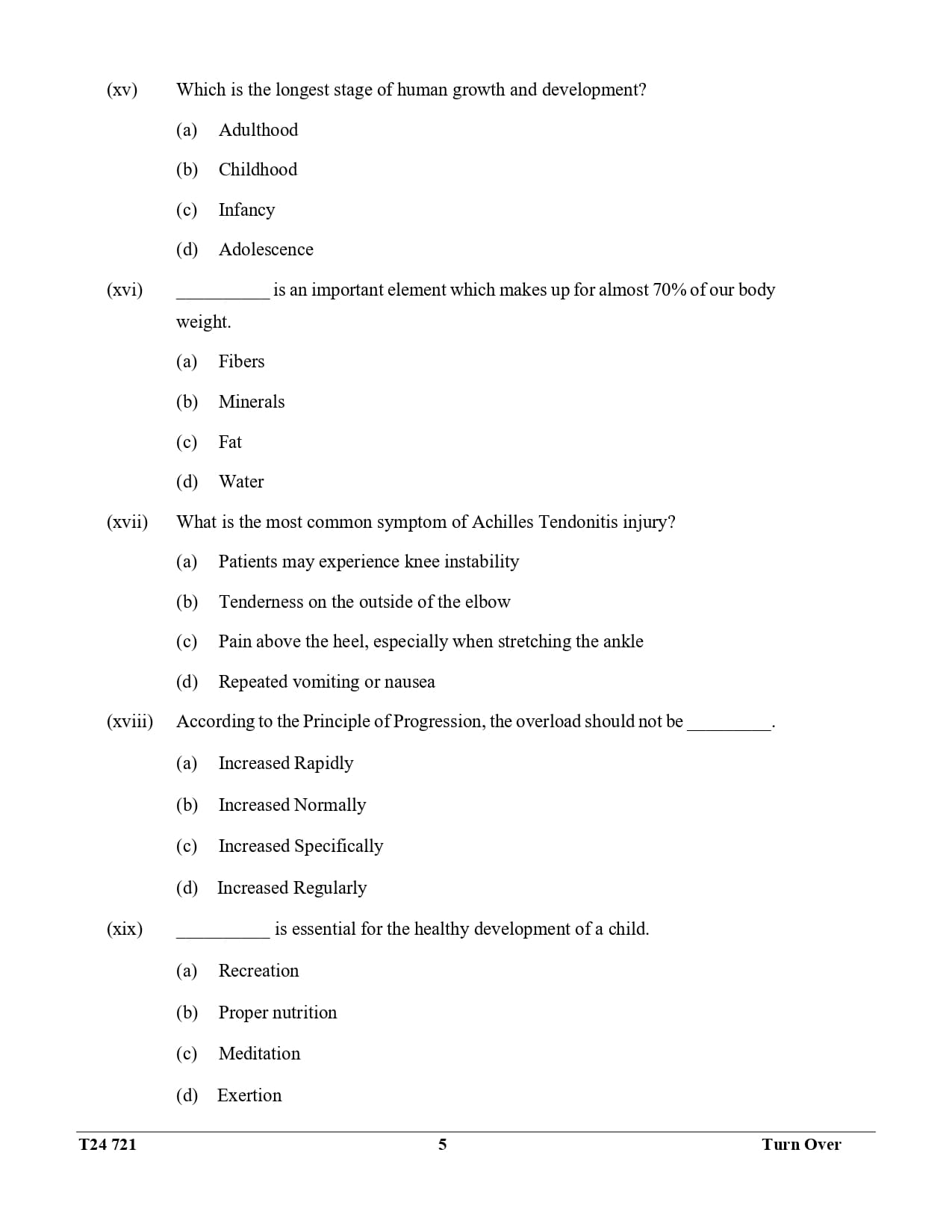 ICSE Class 10 Physical Education Question Paper 2024 Solved PDF — page 5