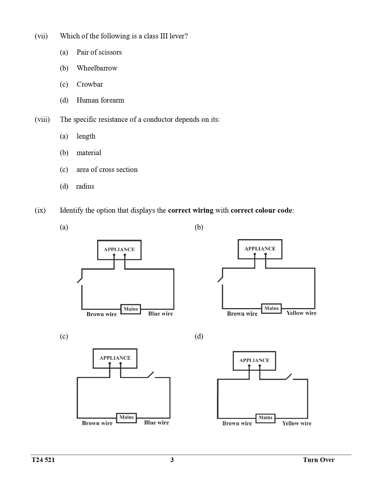 ICSE Class 10 Physics Question Paper 2024 Solved PDF Download — page 3