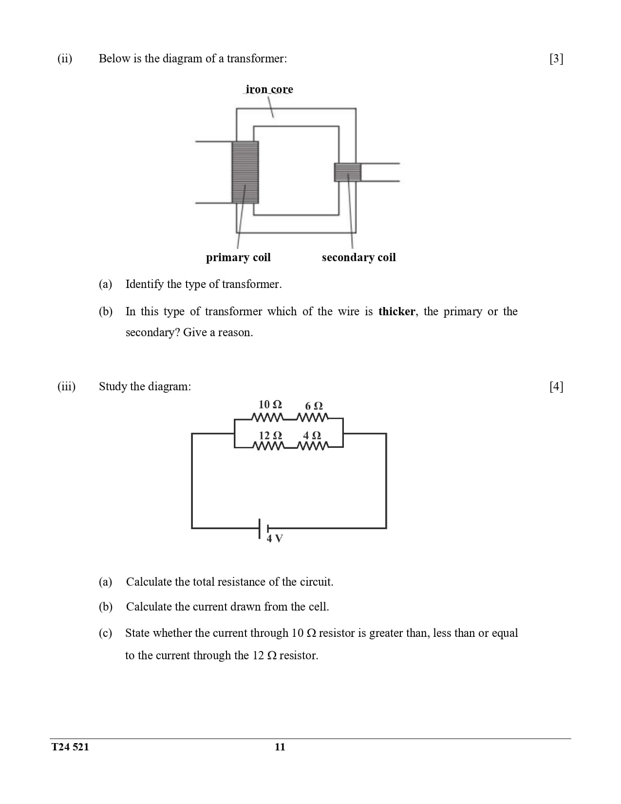ICSE Class 10 Physics Question Paper 2024 Solved PDF Download — page 11