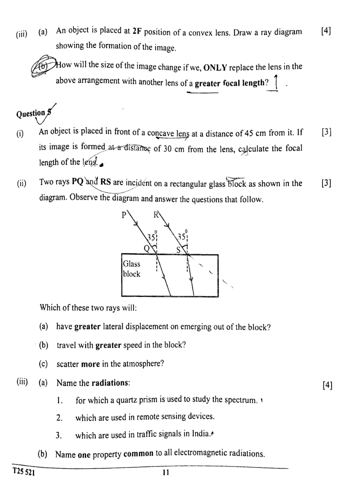 ICSE Class 10 Physics Question Paper 2025 Solved PDF Download — page 11