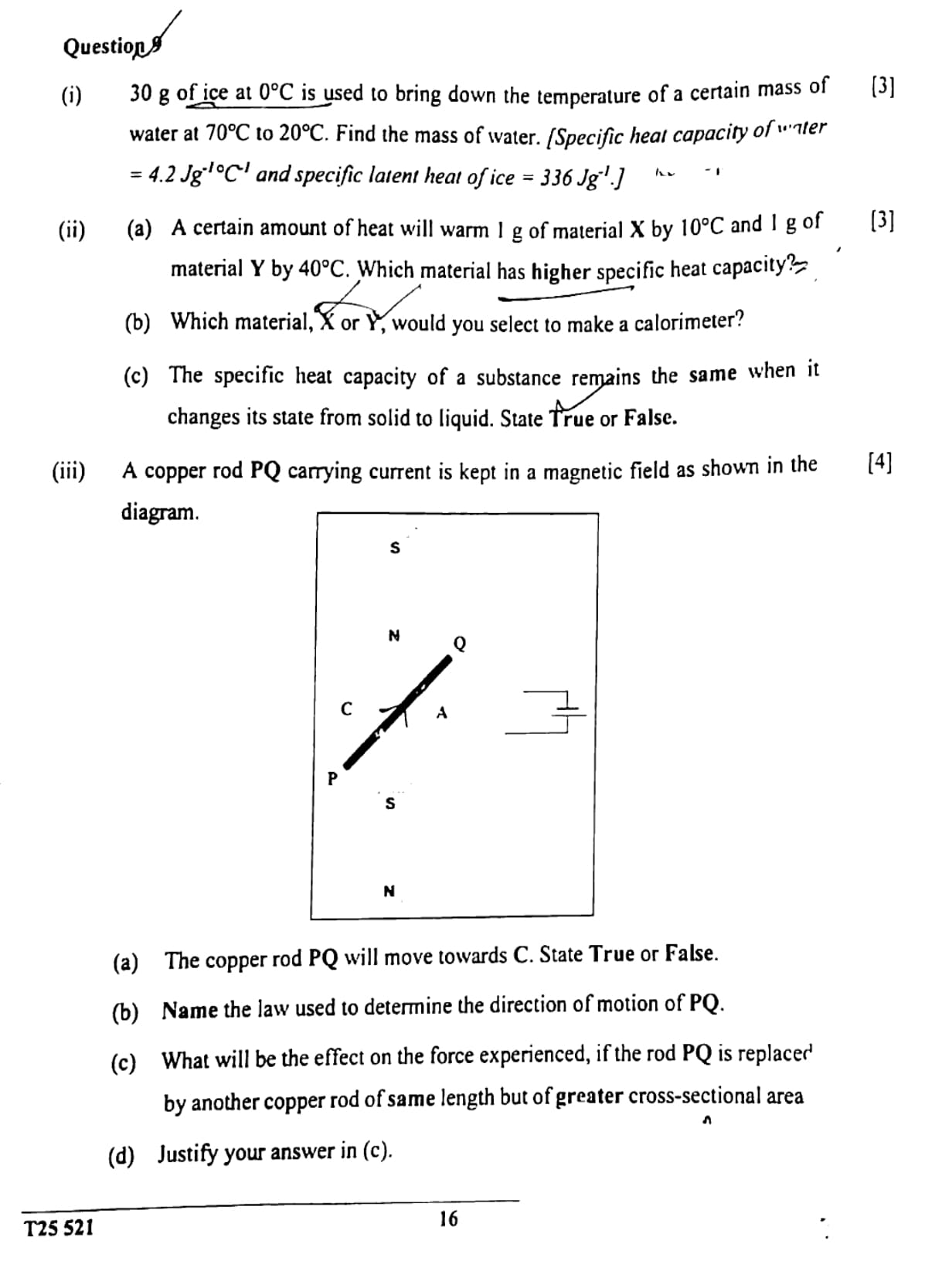 ICSE Class 10 Physics Question Paper 2025 Solved PDF Download — page 16