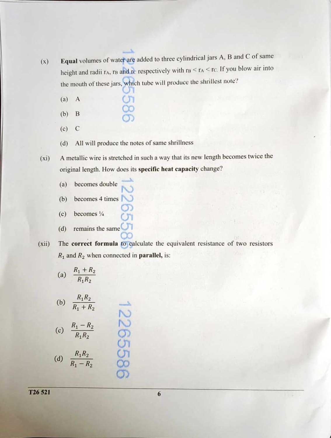 ICSE Class 10 Physics Question Paper 2026 Solved PDF Download — page 6