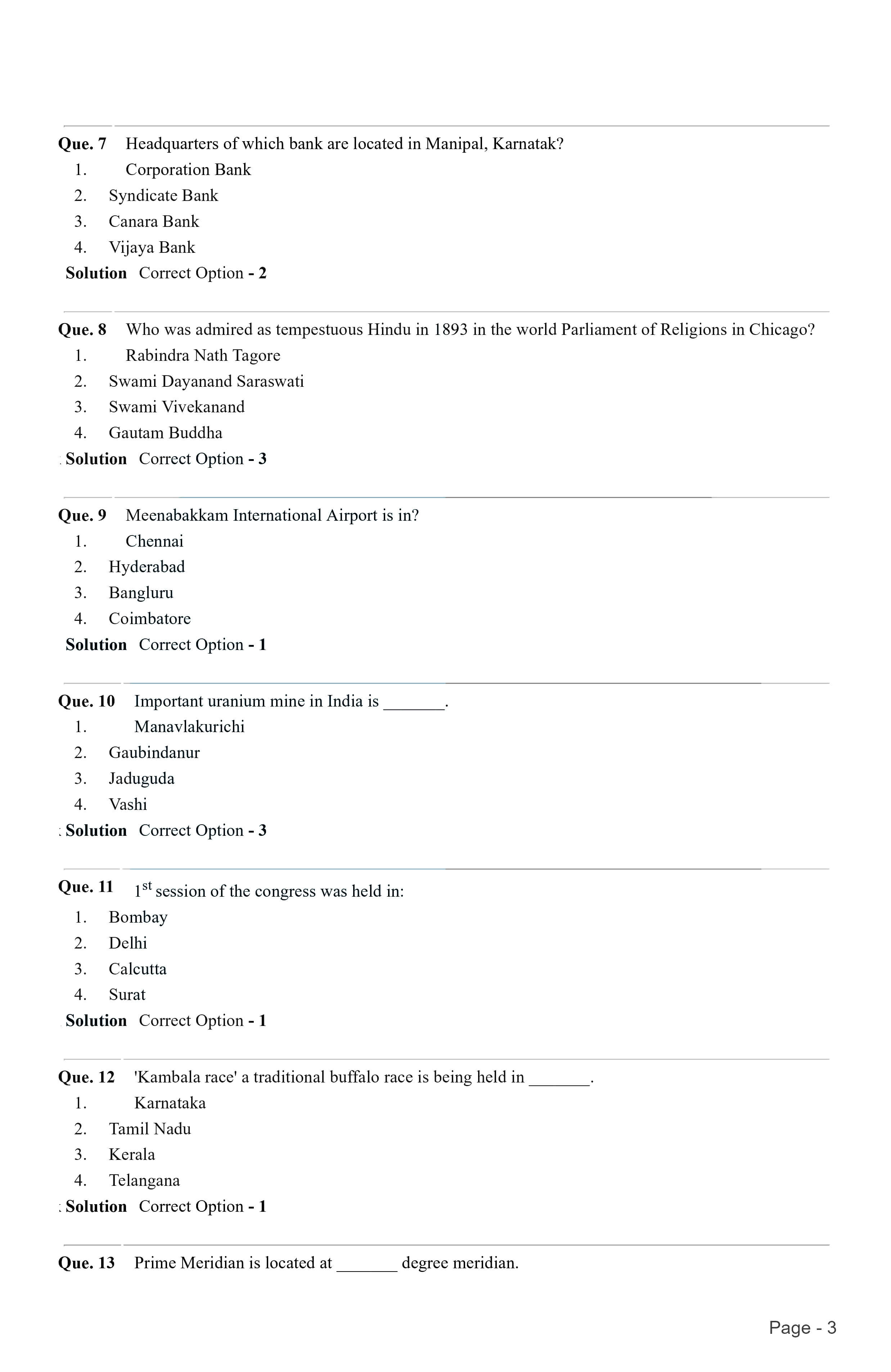 Indian Army GD 2021 Question Paper with Answer Key — page 2