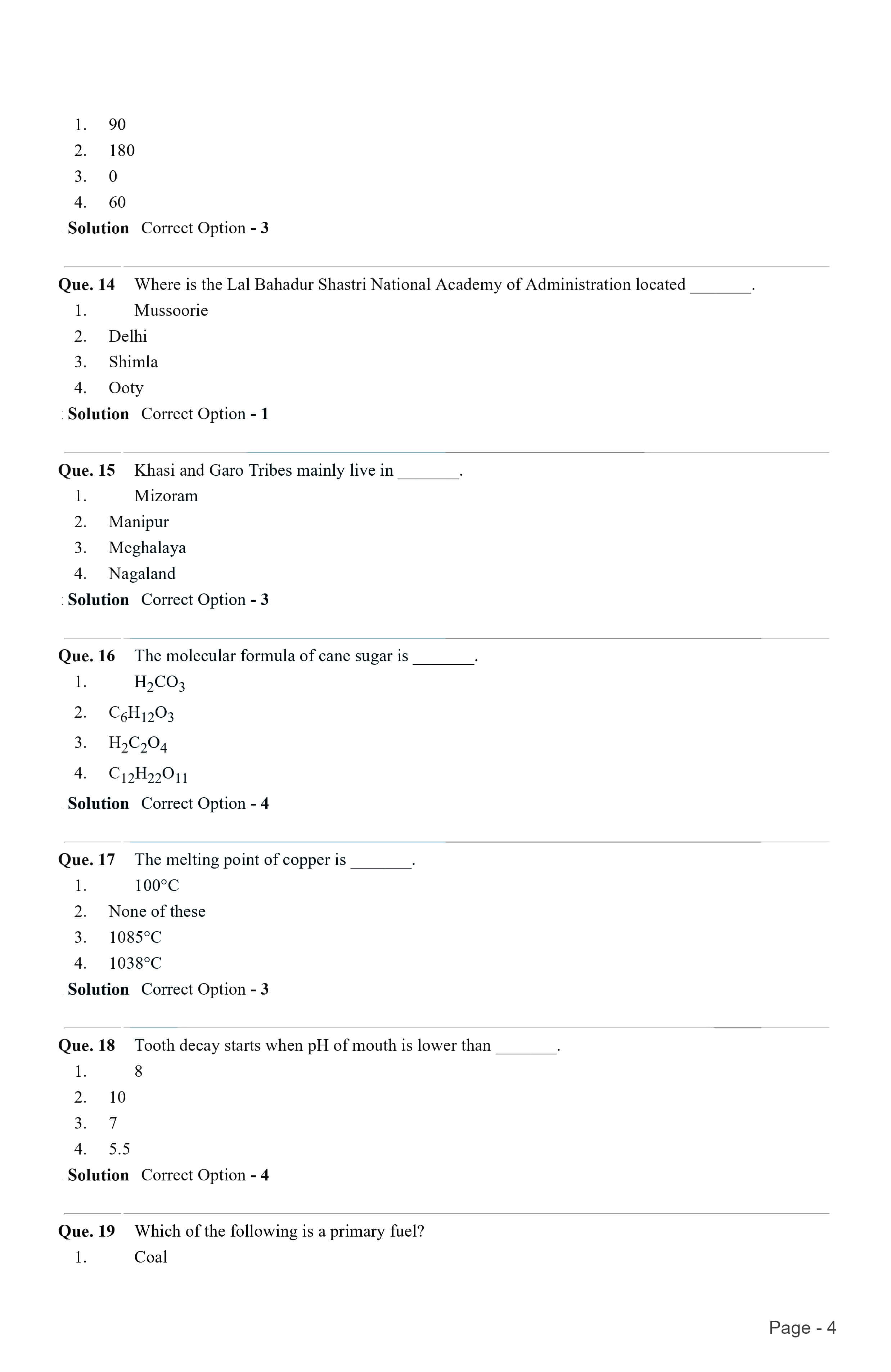 Indian Army GD 2021 Question Paper with Answer Key — page 3