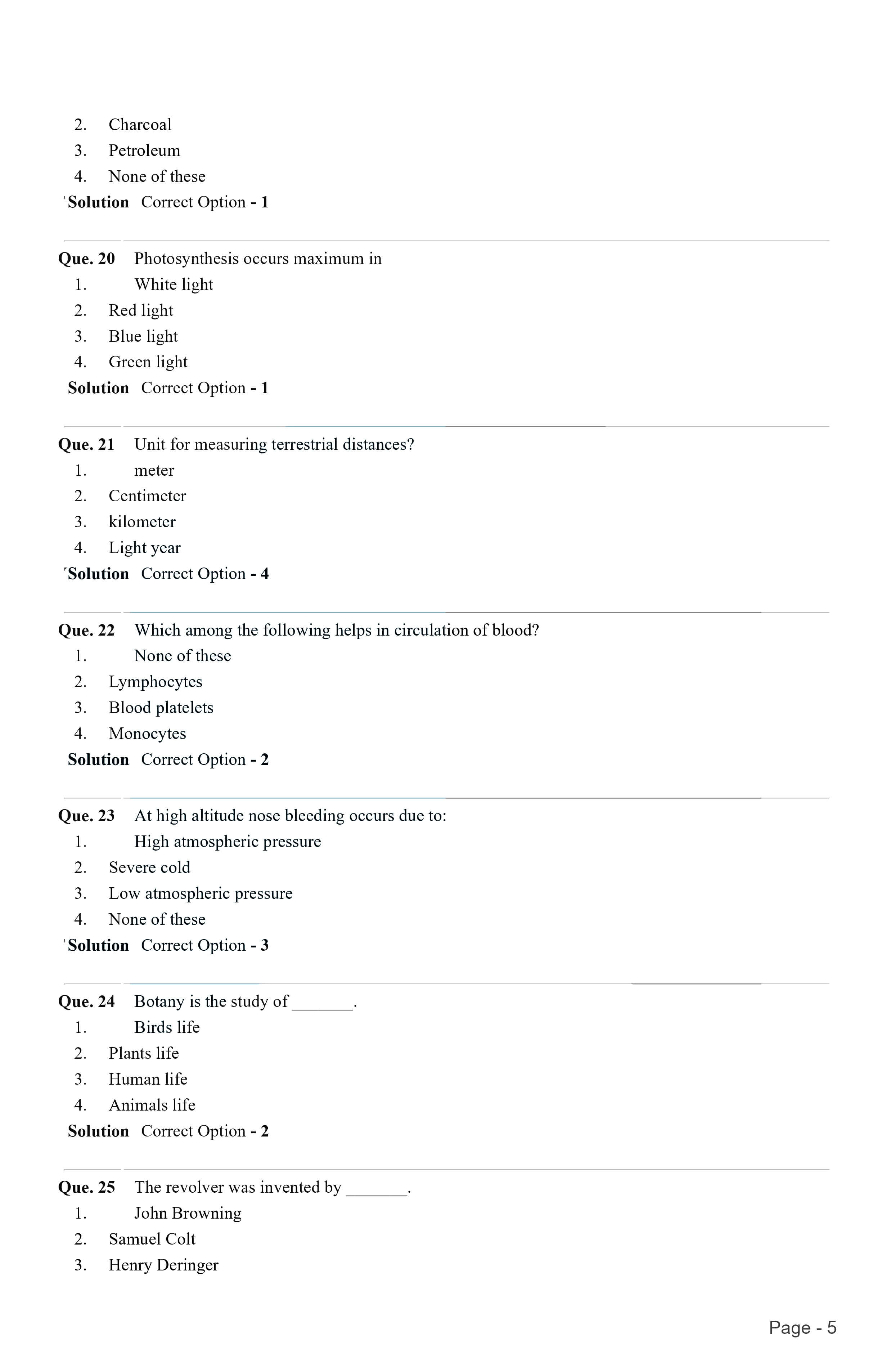 Indian Army GD 2021 Question Paper with Answer Key — page 4