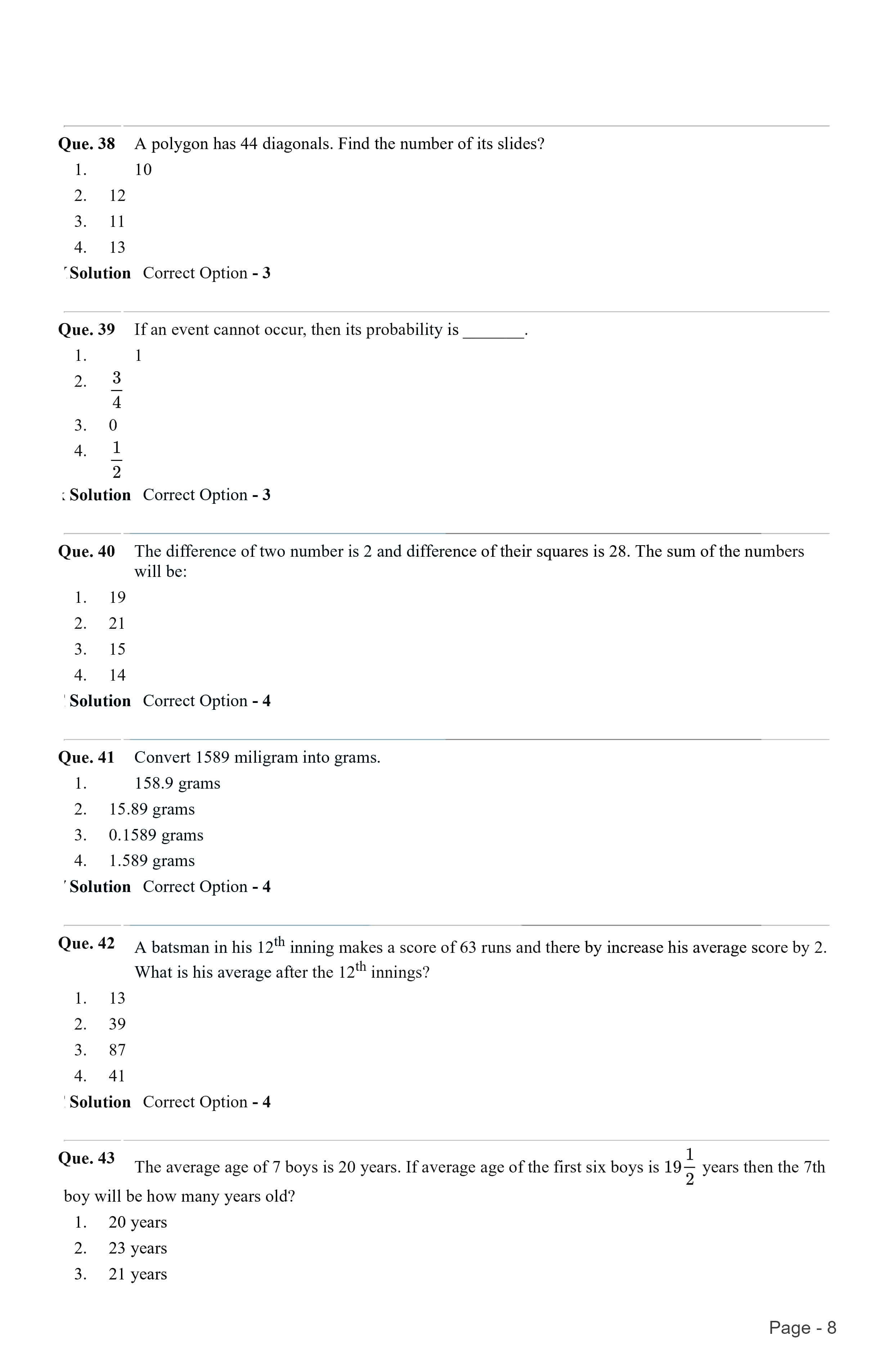 Indian Army GD 2021 Question Paper with Answer Key — page 7