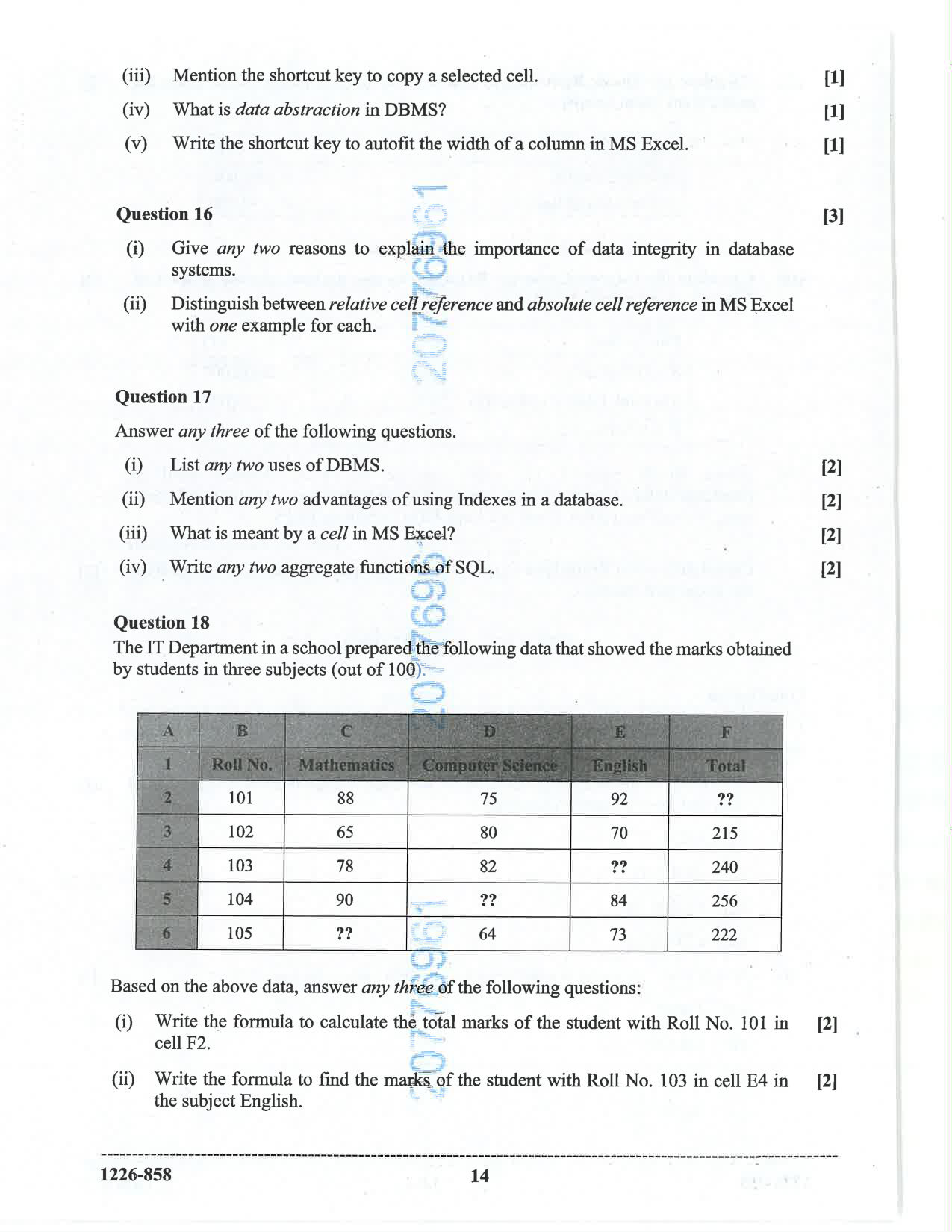 ISC 2026 Accounts Question Paper for Class 12 — page 14