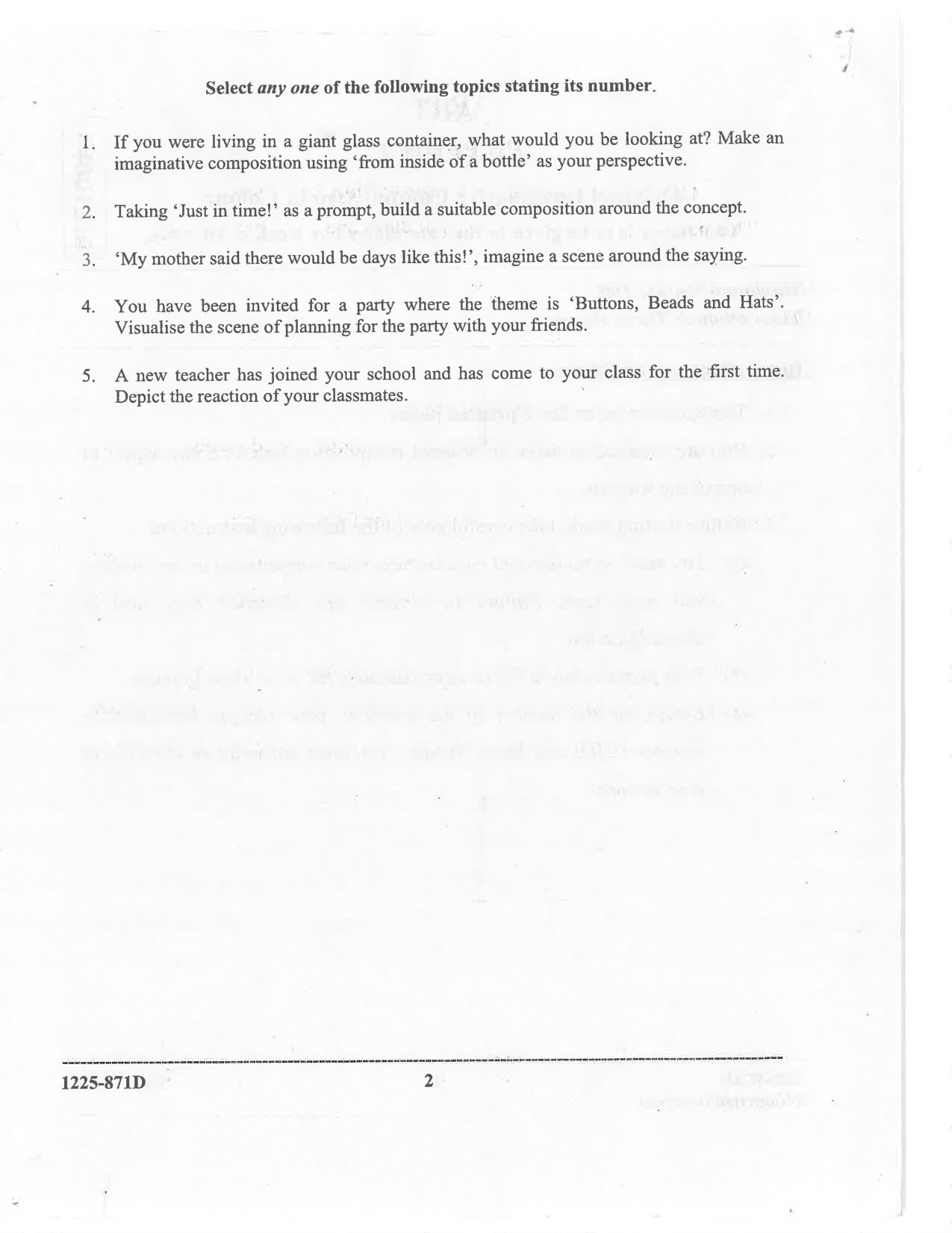 ISC 2025 Art Paper 4 Question Paper for Class 12 — page 2