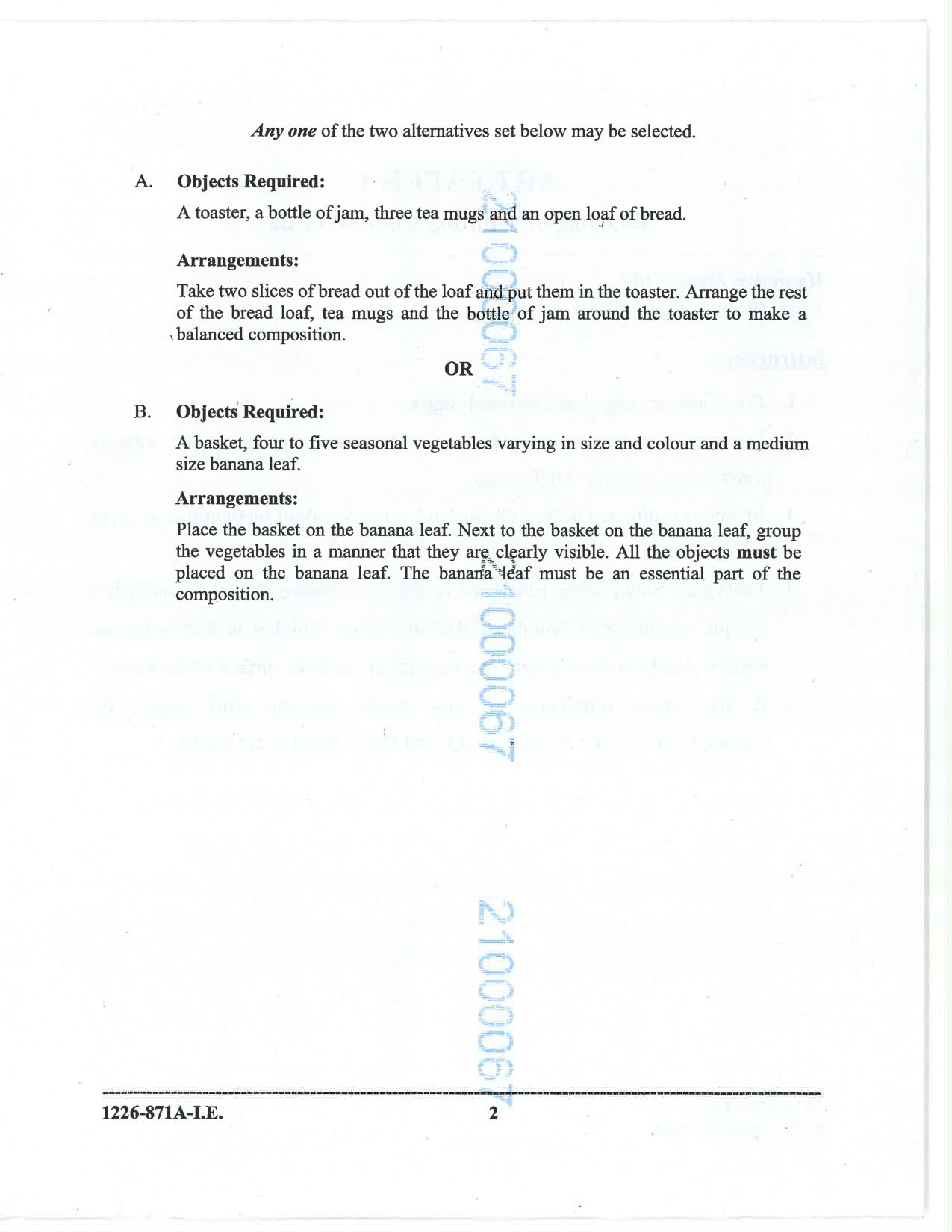 ISC 2026 Art Paper 1 Improvement Examination Question Paper for Class 12 — page 2