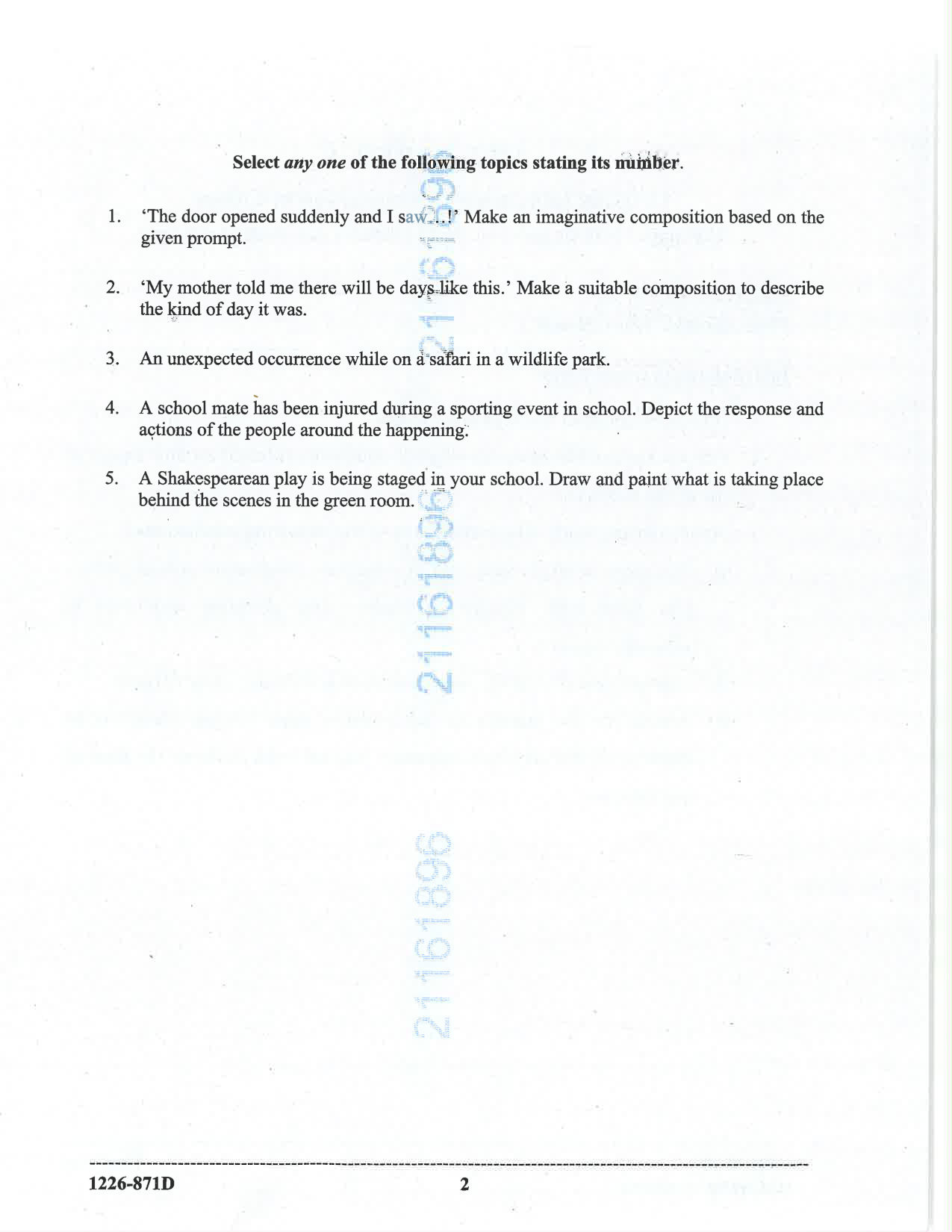ISC 2026 Art Paper 4 Question Paper for Class 12 — page 2