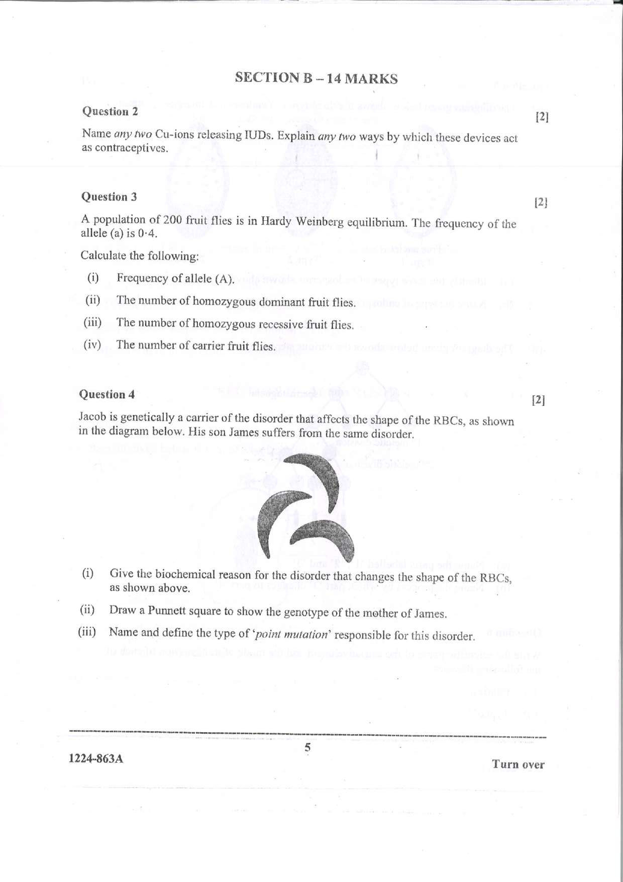 ISC 2024 Biology Question Paper for Class 12 — page 5