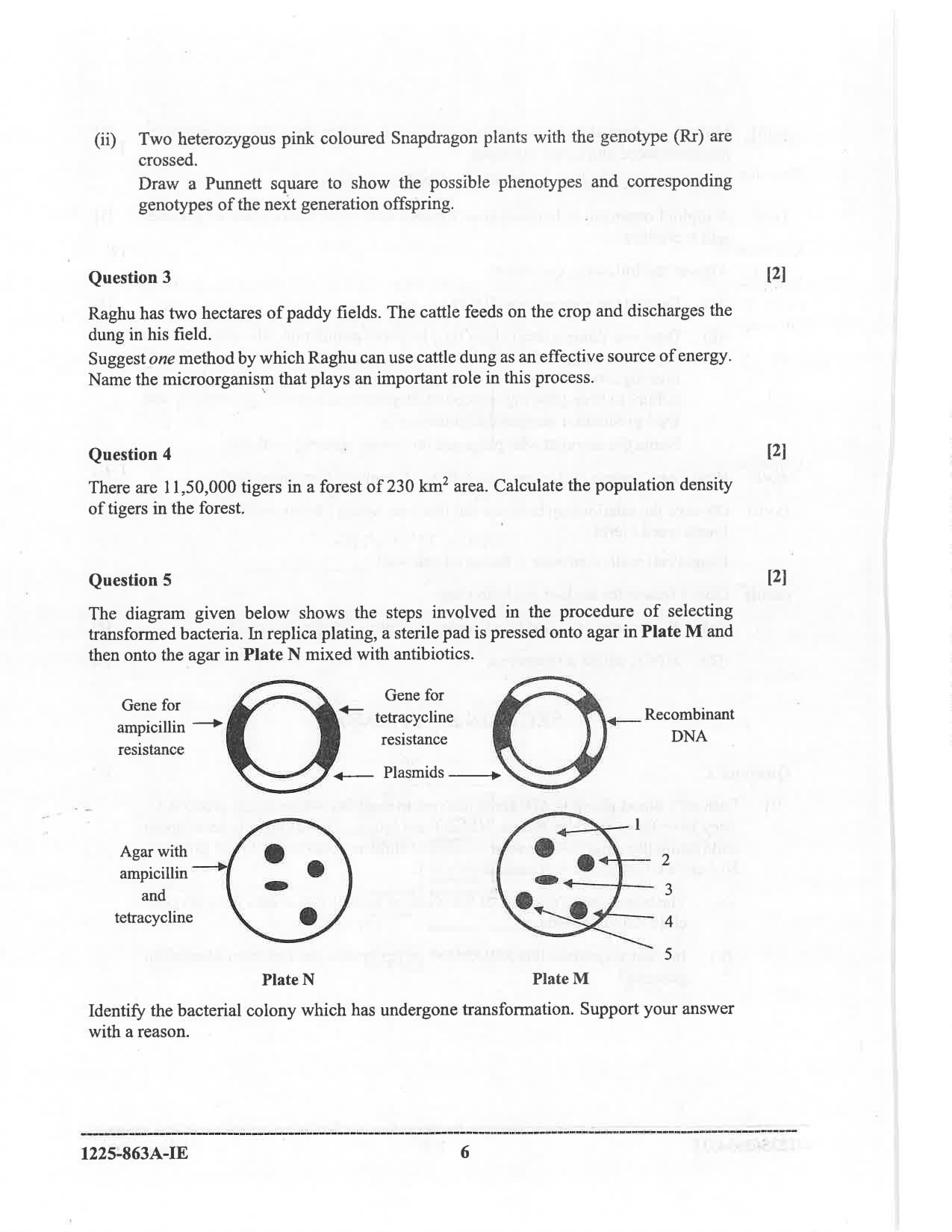 ISC 2025 Biology Improvement Examination Question Paper for Class 12 — page 6
