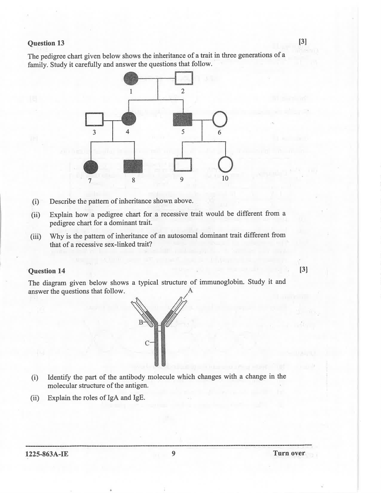 ISC 2025 Biology Improvement Examination Question Paper for Class 12 — page 9