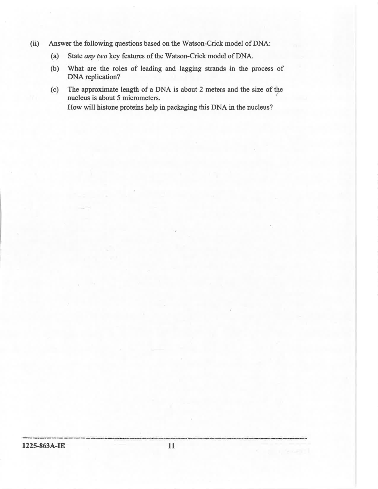 ISC 2025 Biology Improvement Examination Question Paper for Class 12 — page 11