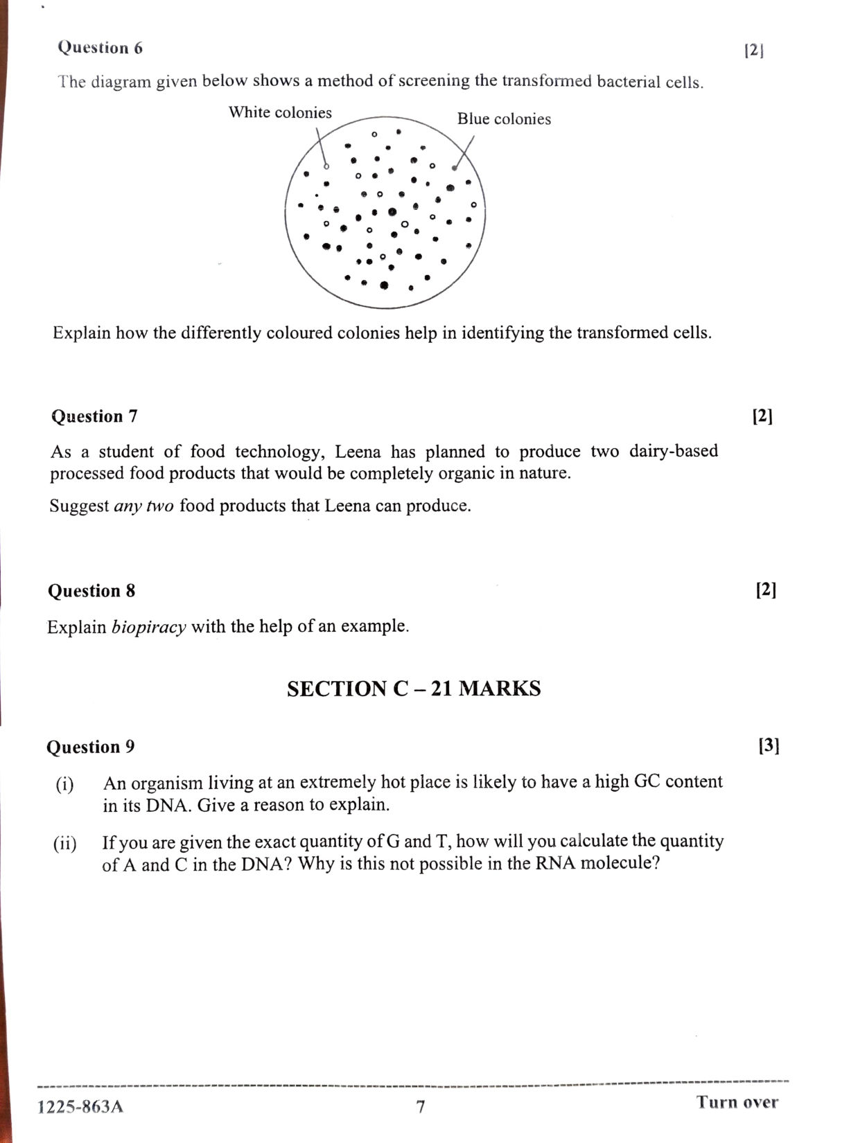 ISC 2025 Biology Question Paper for Class 12 — page 7