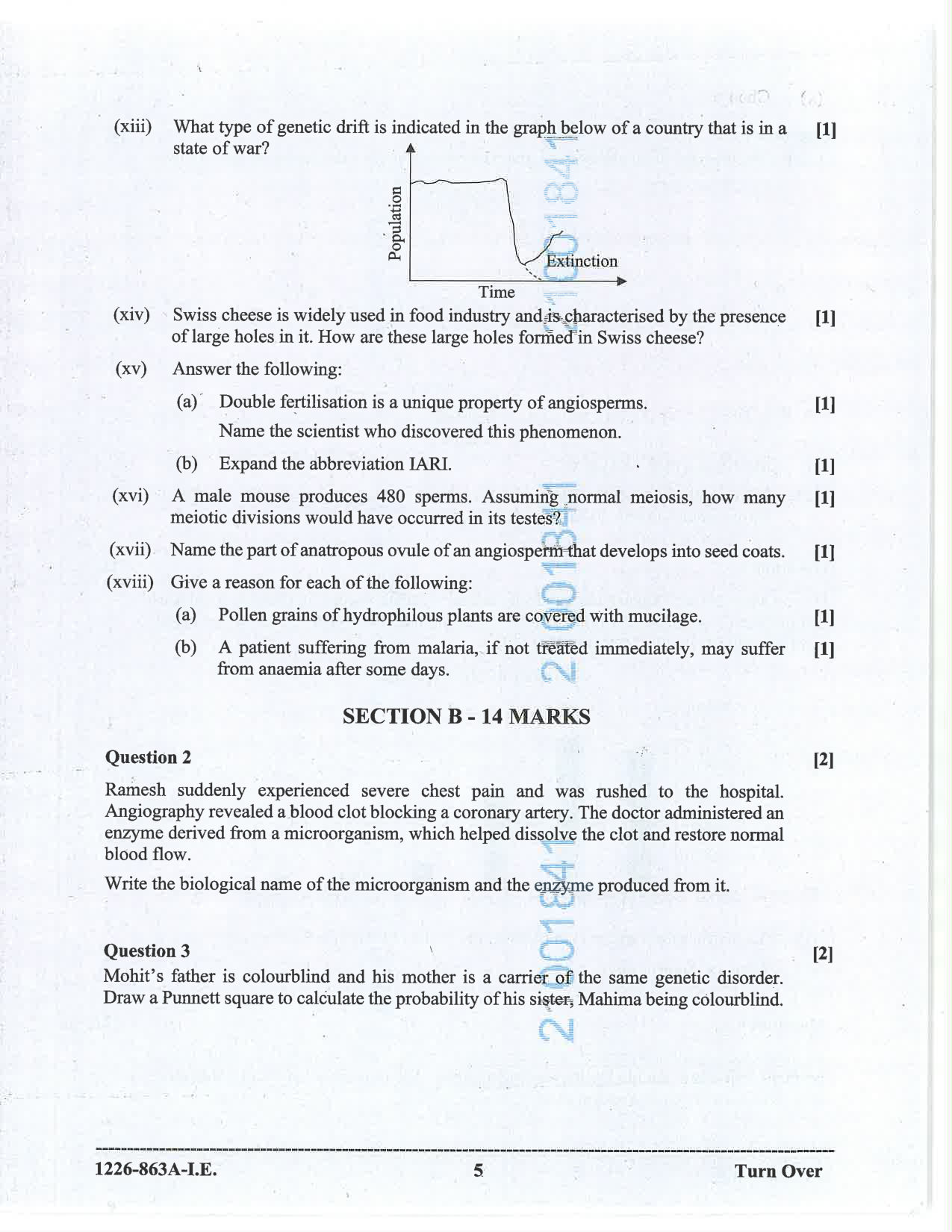 ISC 2026 Biology Improvement Examination Question Paper for Class 12 — page 5