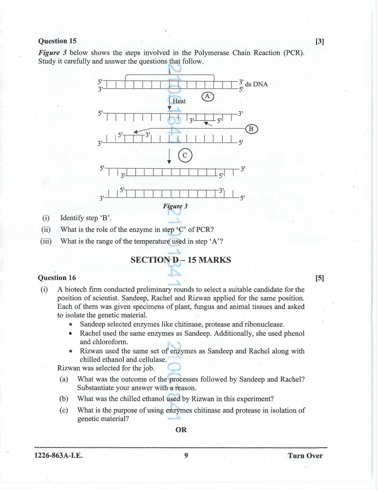 ISC 2026 Biology Improvement Examination Question Paper for Class 12 — page 9