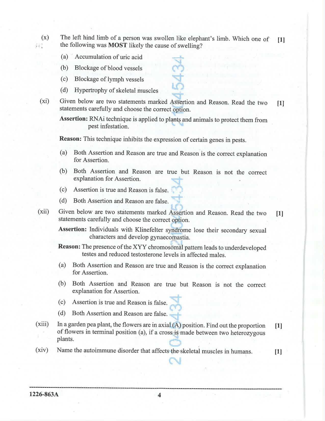 ISC 2026 Biology Question Paper for Class 12 — page 4