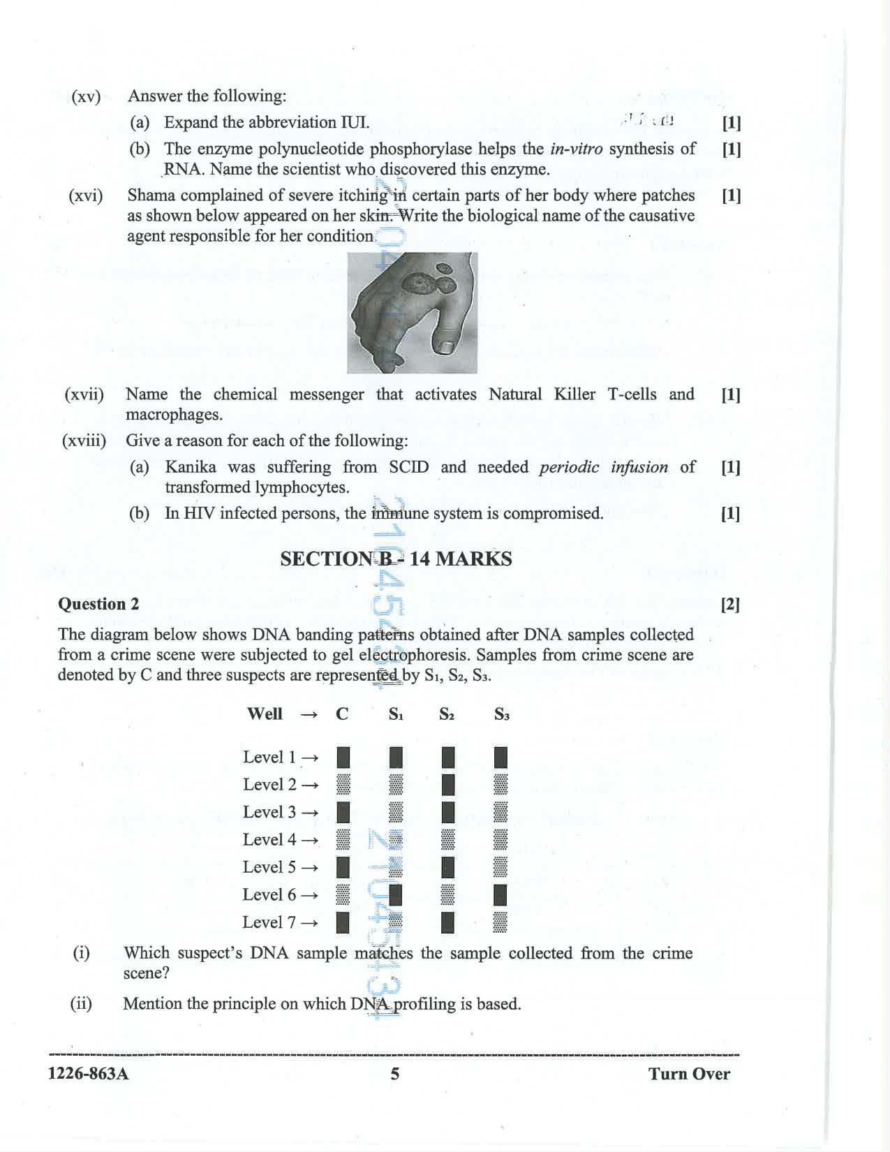 ISC 2026 Biology Question Paper for Class 12 — page 5