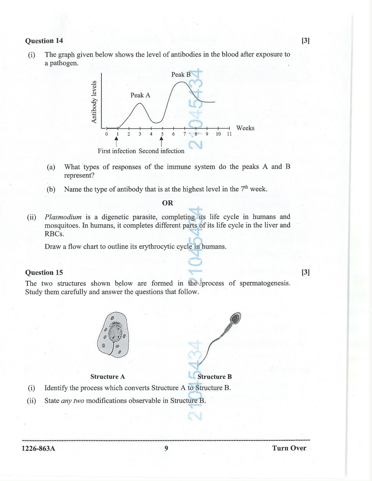 ISC 2026 Biology Question Paper for Class 12 — page 9