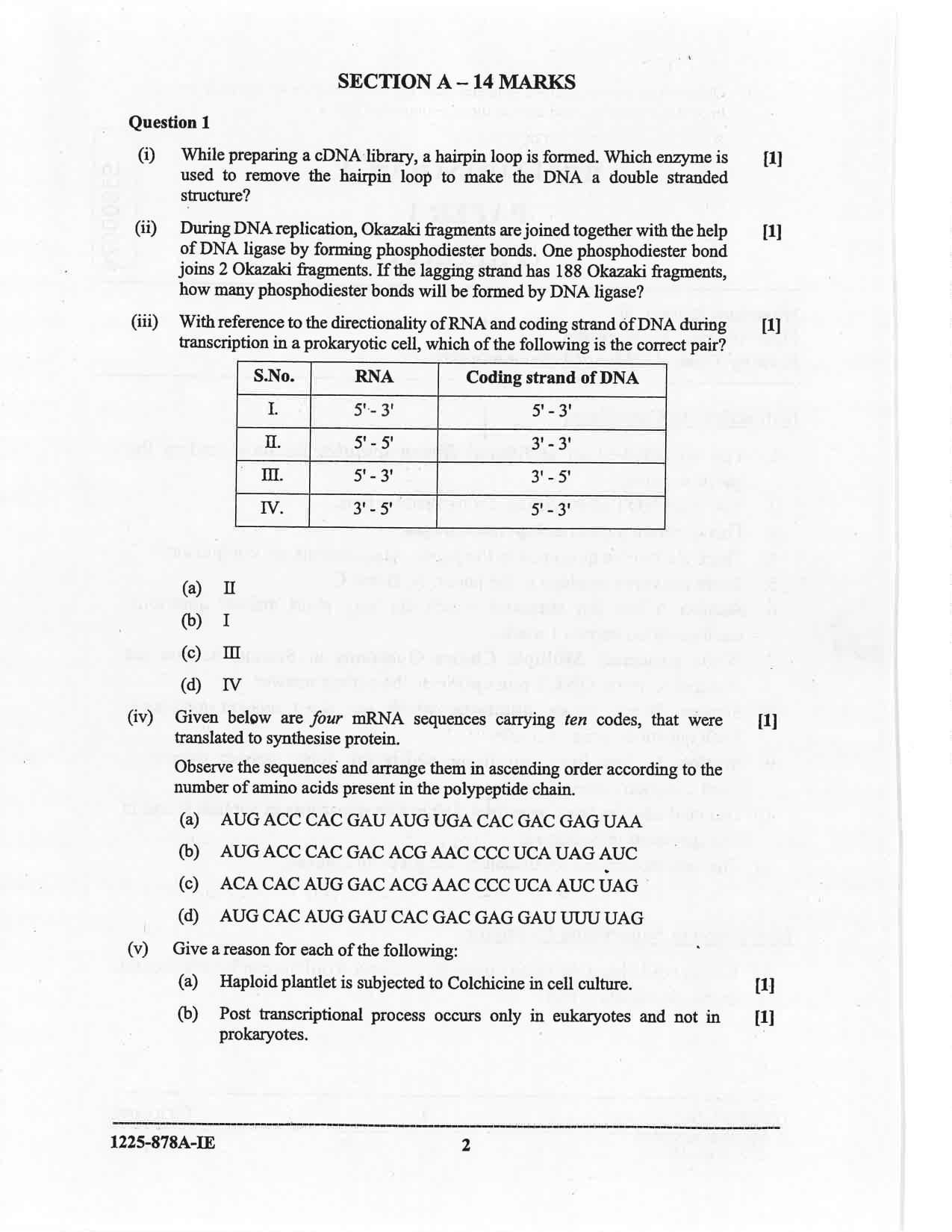 ISC 2025 Biotechnology Improvement Examination Question Paper for Class 12 — page 2