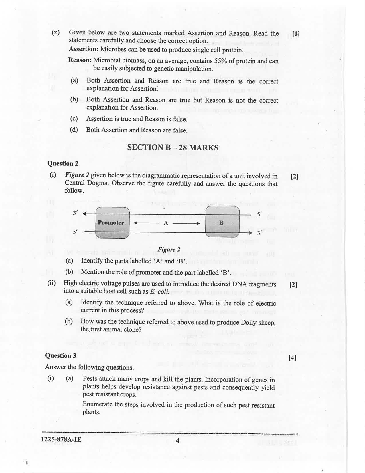 ISC 2025 Biotechnology Improvement Examination Question Paper for Class 12 — page 4