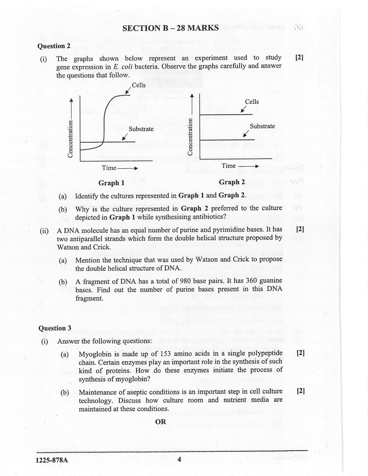 ISC 2025 Biotechnology Question Paper for Class 12 — page 4
