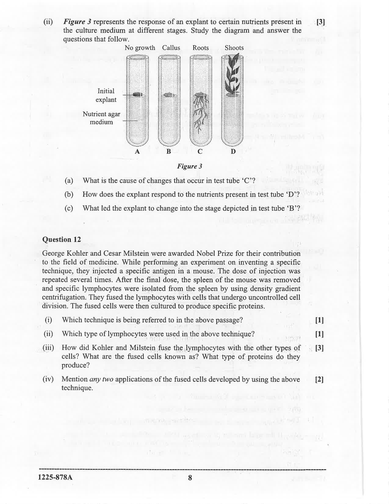 ISC 2025 Biotechnology Question Paper for Class 12 — page 8