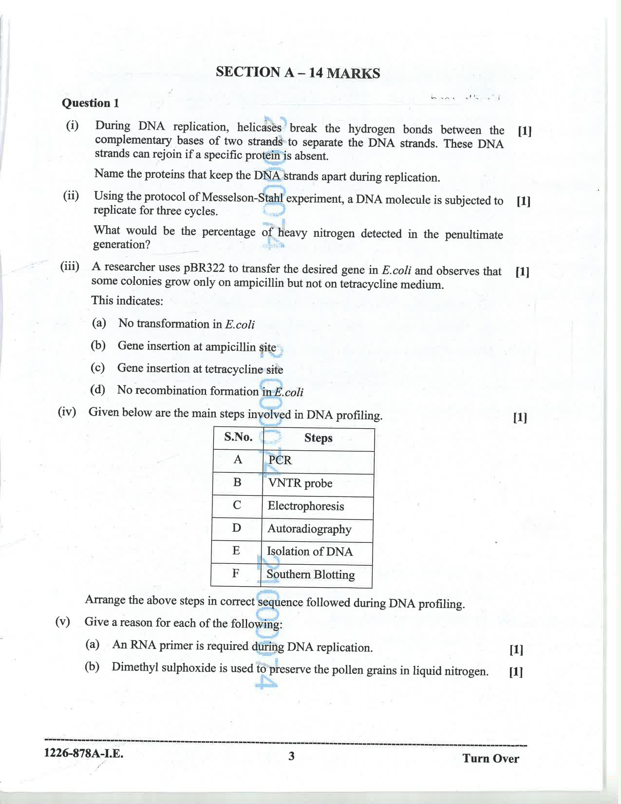 ISC 2026 Biotechnology Improvement Examination Question Paper for Class 12 — page 3