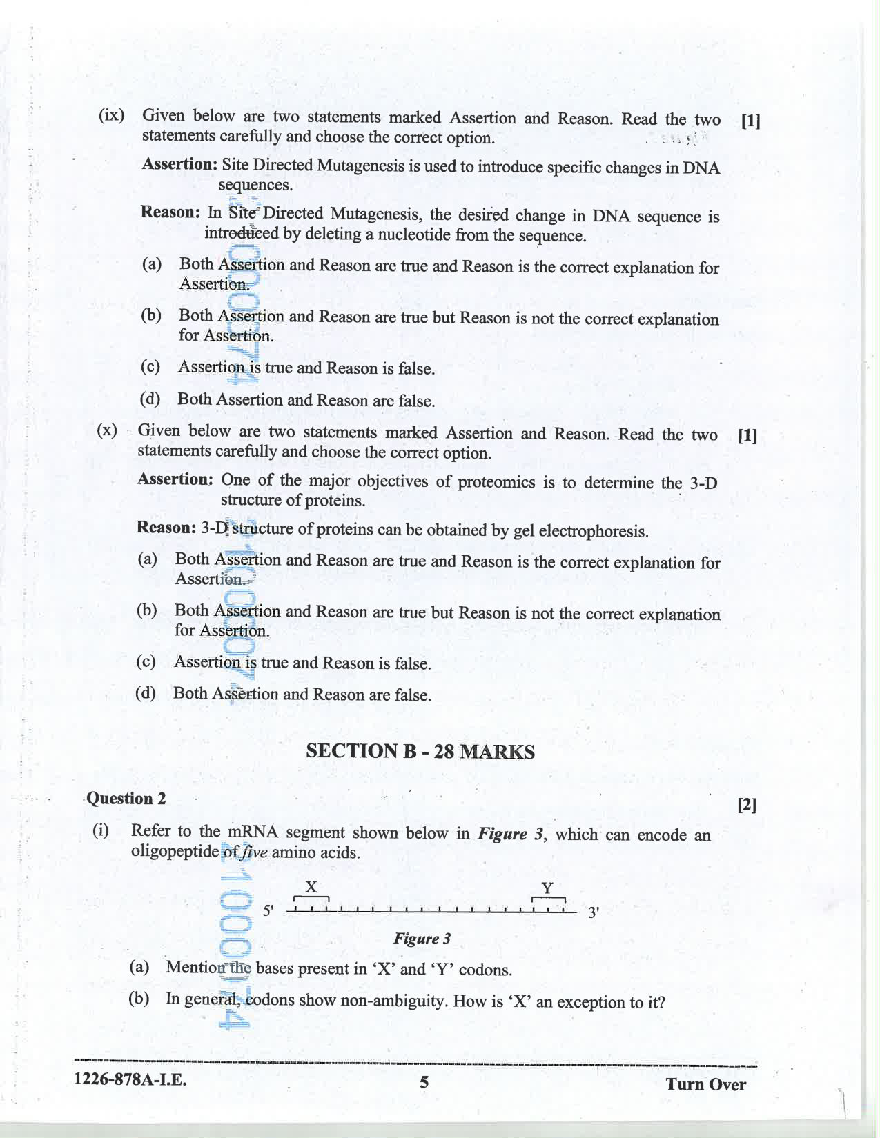 ISC 2026 Biotechnology Improvement Examination Question Paper for Class 12 — page 5
