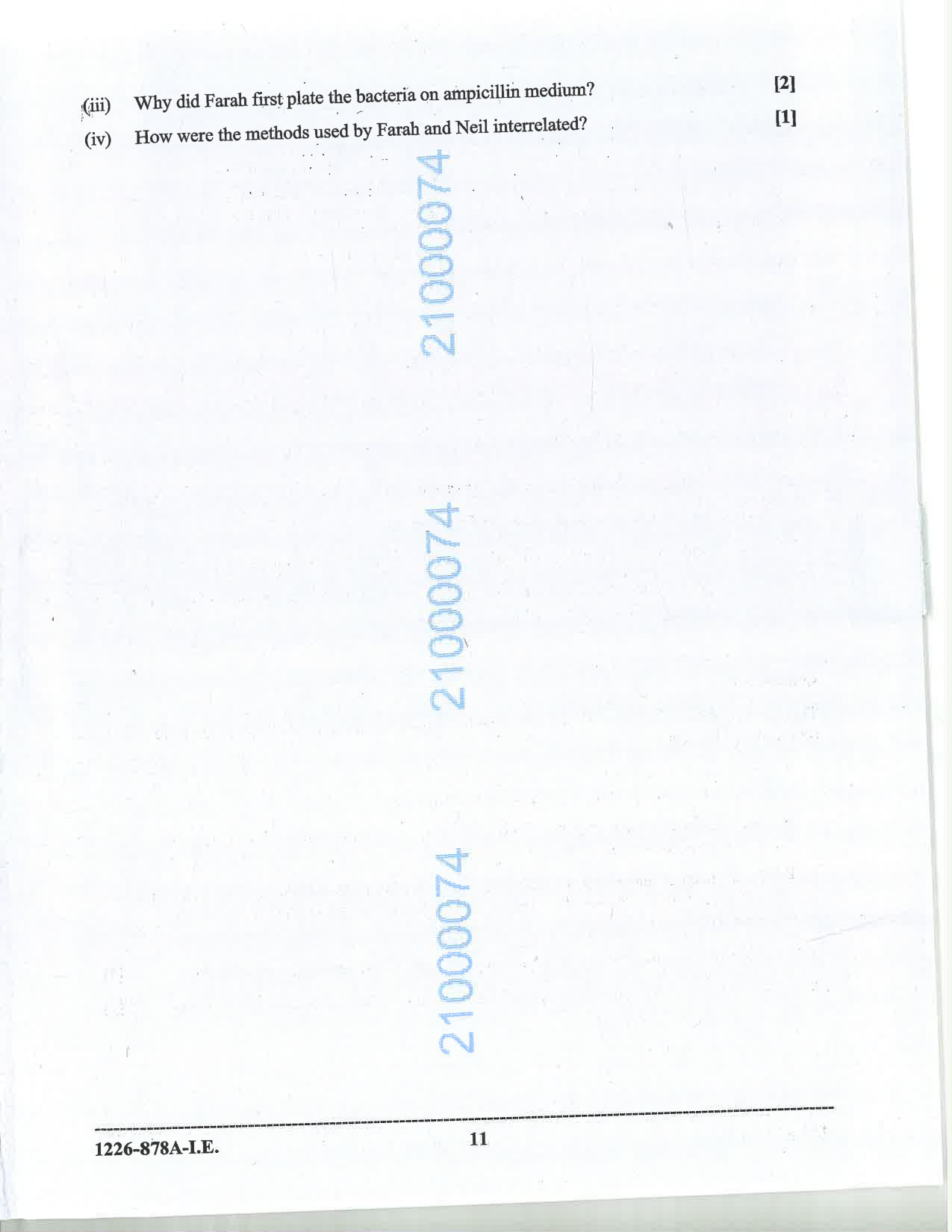 ISC 2026 Biotechnology Improvement Examination Question Paper for Class 12 — page 11