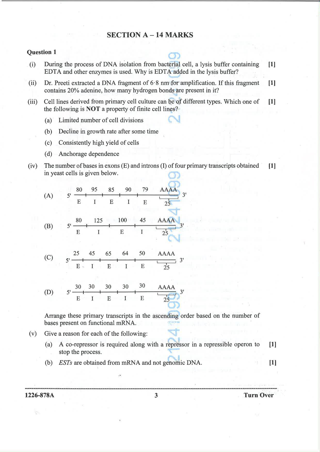 ISC 2026 Biotechnology Question Paper for Class 12 — page 3