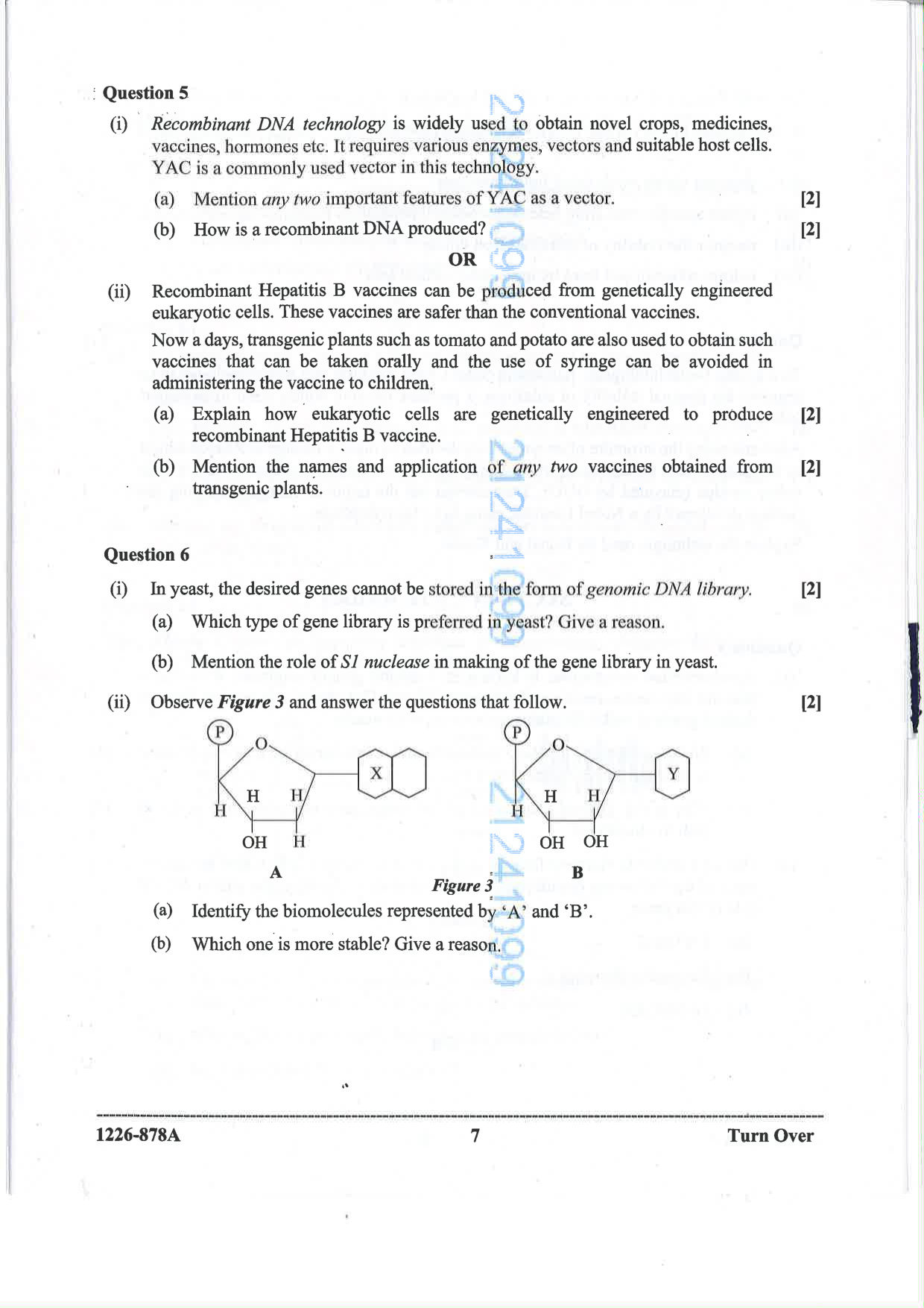 ISC 2026 Biotechnology Question Paper for Class 12 — page 7