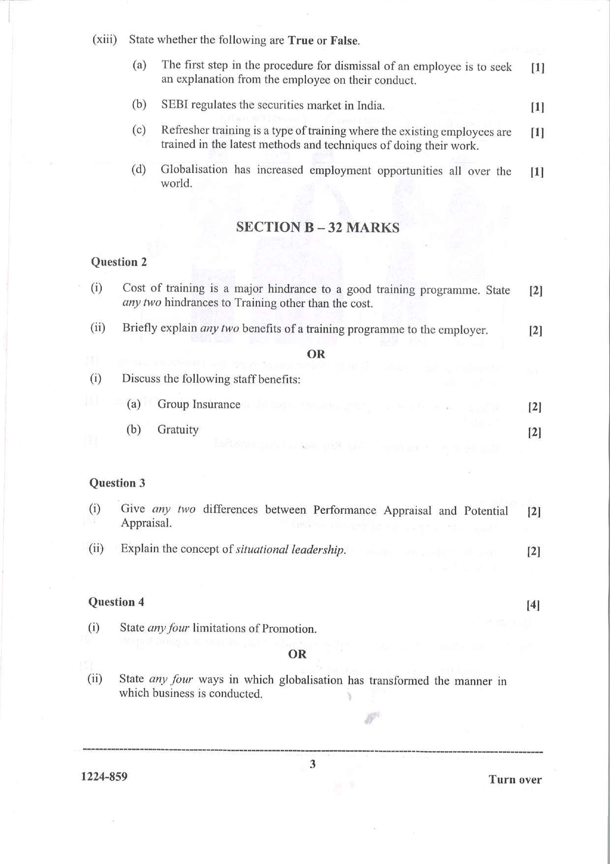ISC 2024 Business Studies Question Paper for Class 12 — page 3