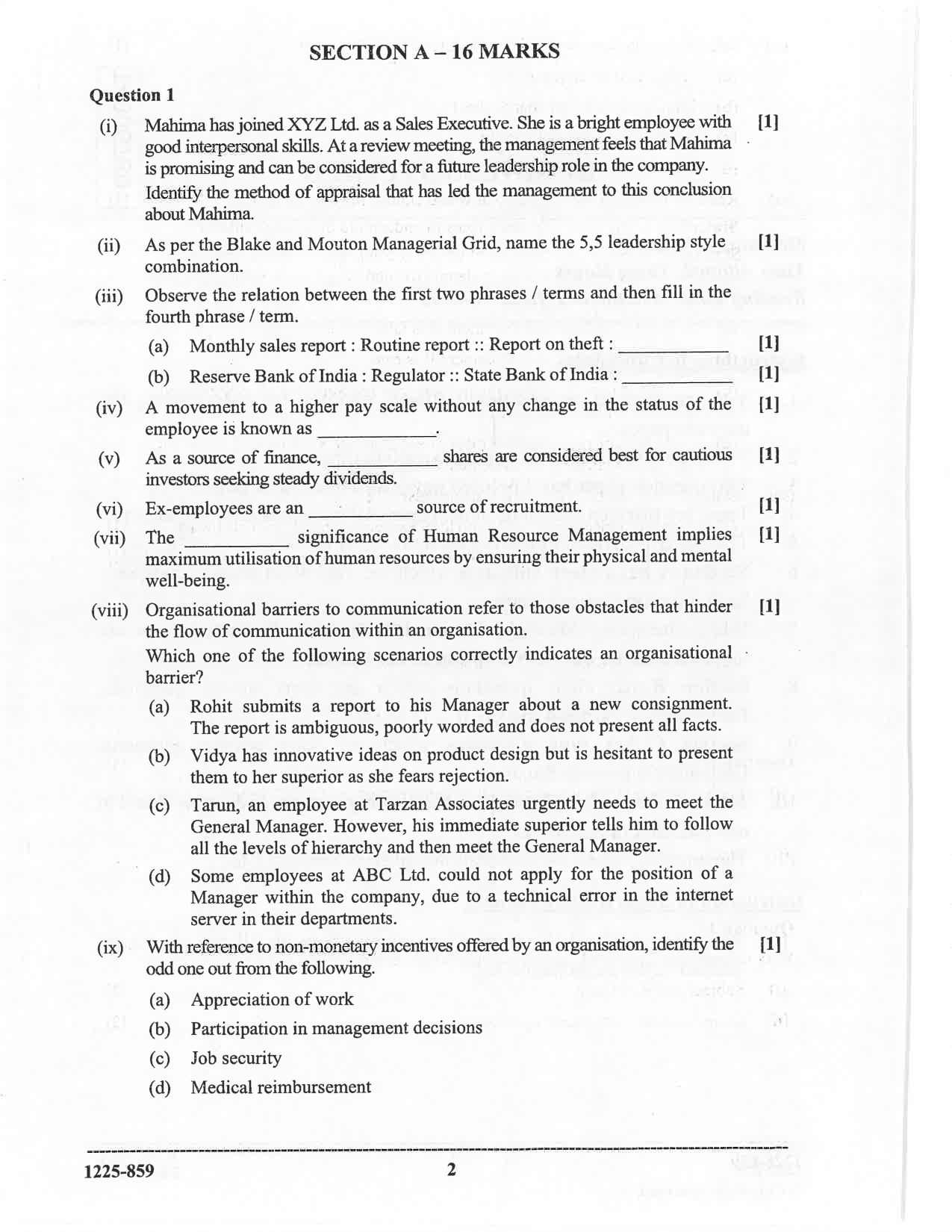 ISC 2025 Business Studies Question Paper for Class 12 — page 2