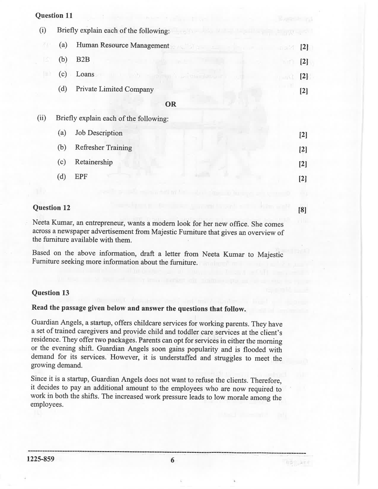 ISC 2025 Business Studies Question Paper for Class 12 — page 6