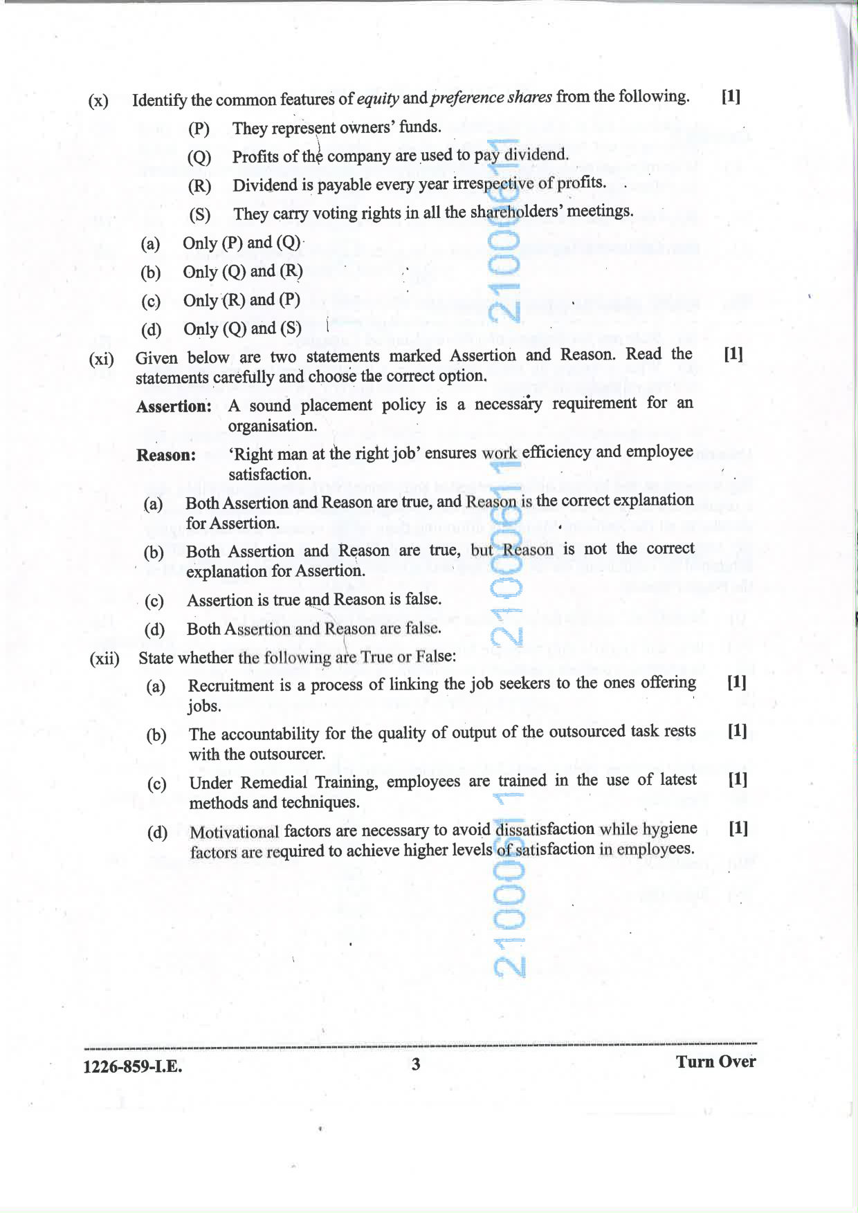 ISC 2026 Business Studies Improvement Examination Question Paper for Class 12 — page 3